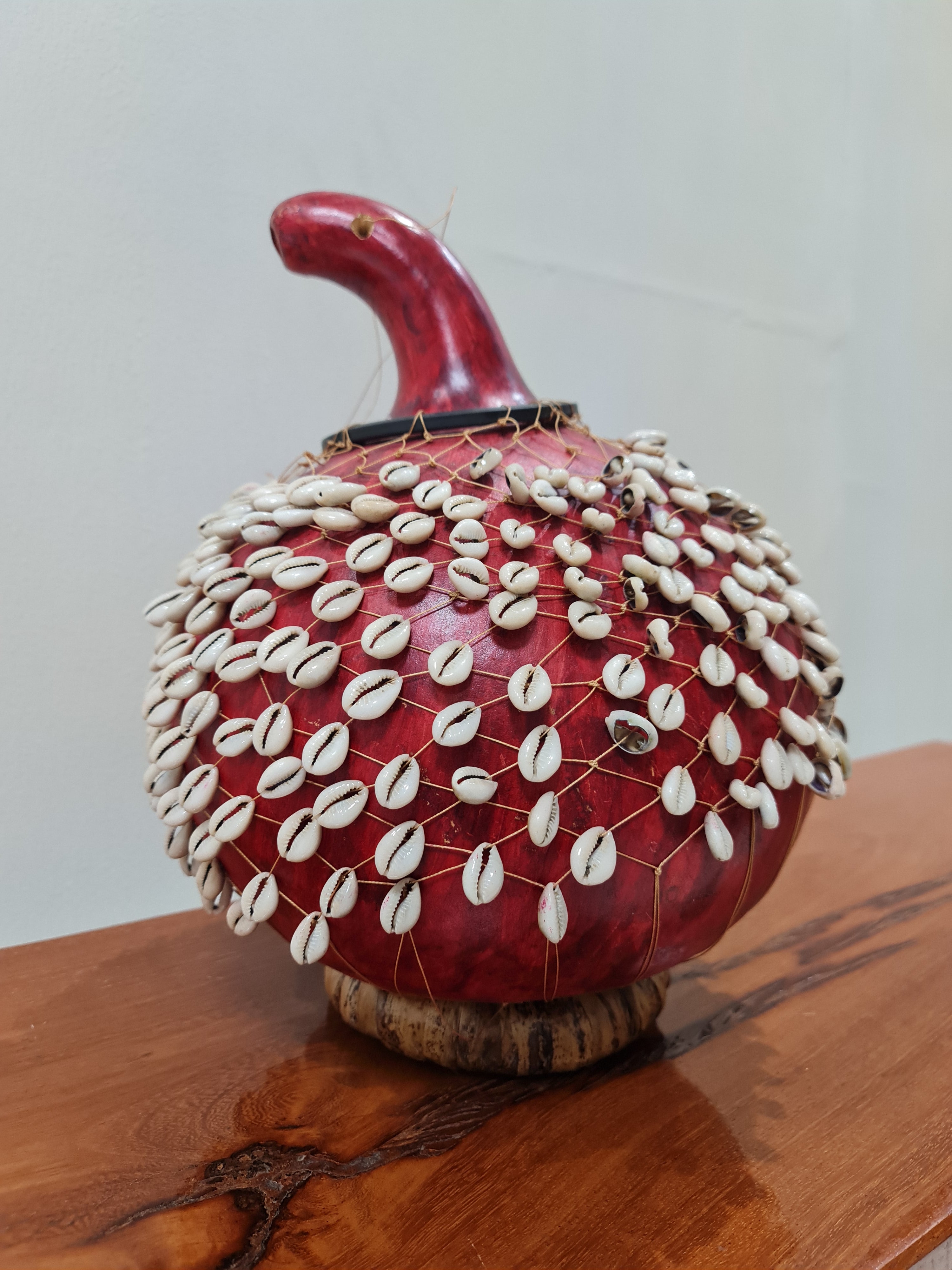XL Cowrie Shekere (Red)