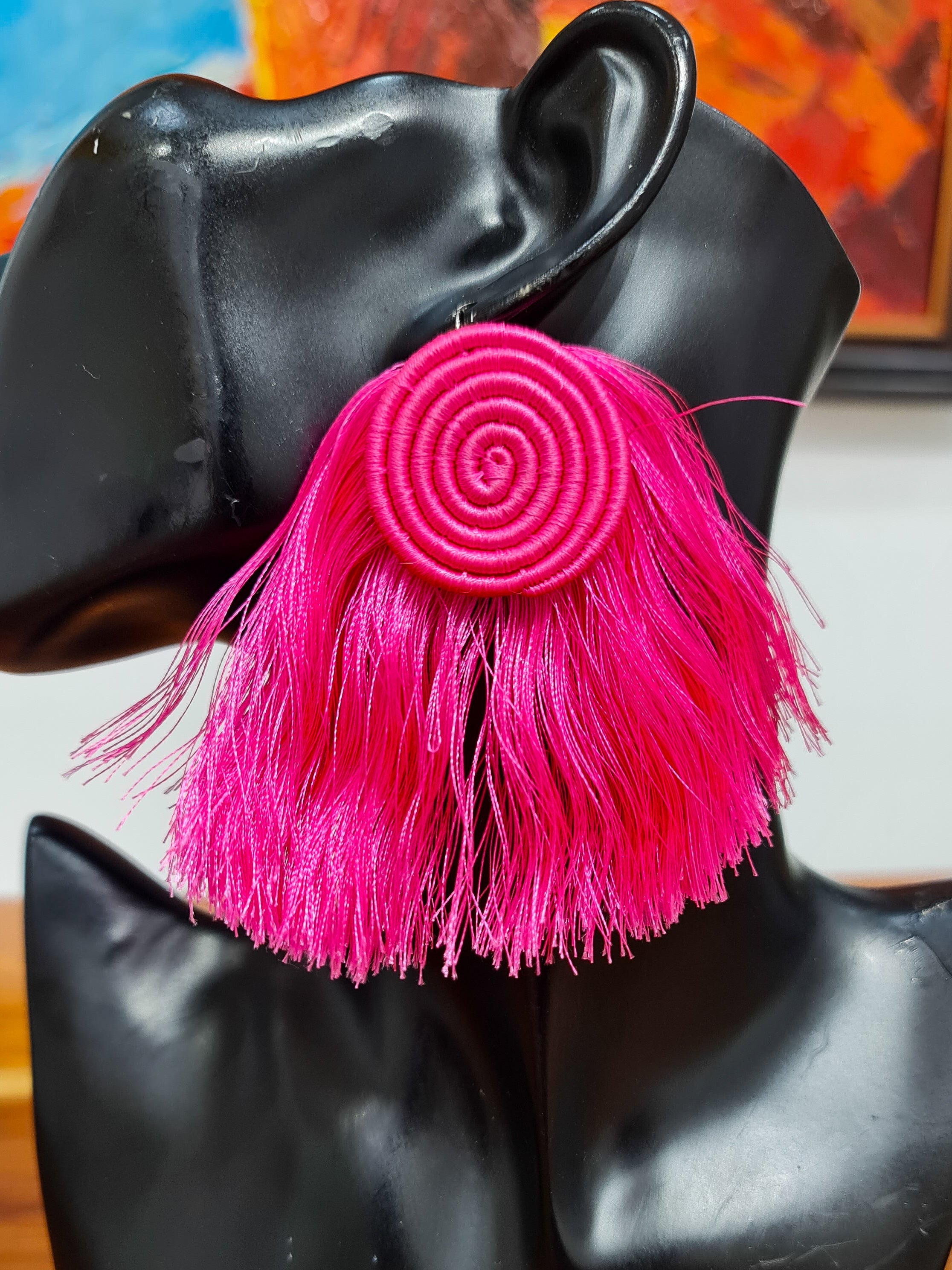 Disc + Flare Rwanda Earrings