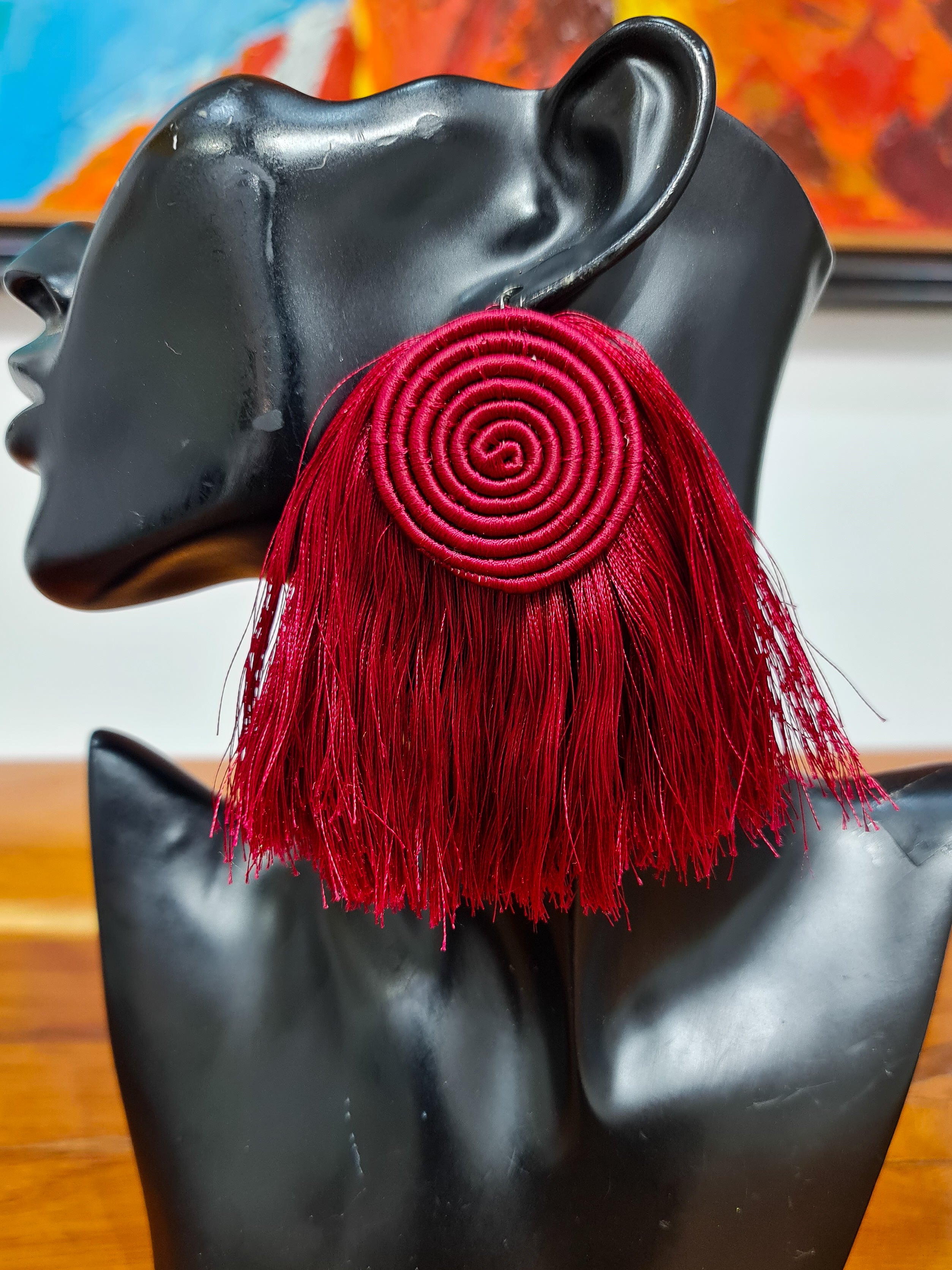 Disc + Flare Rwanda Earrings