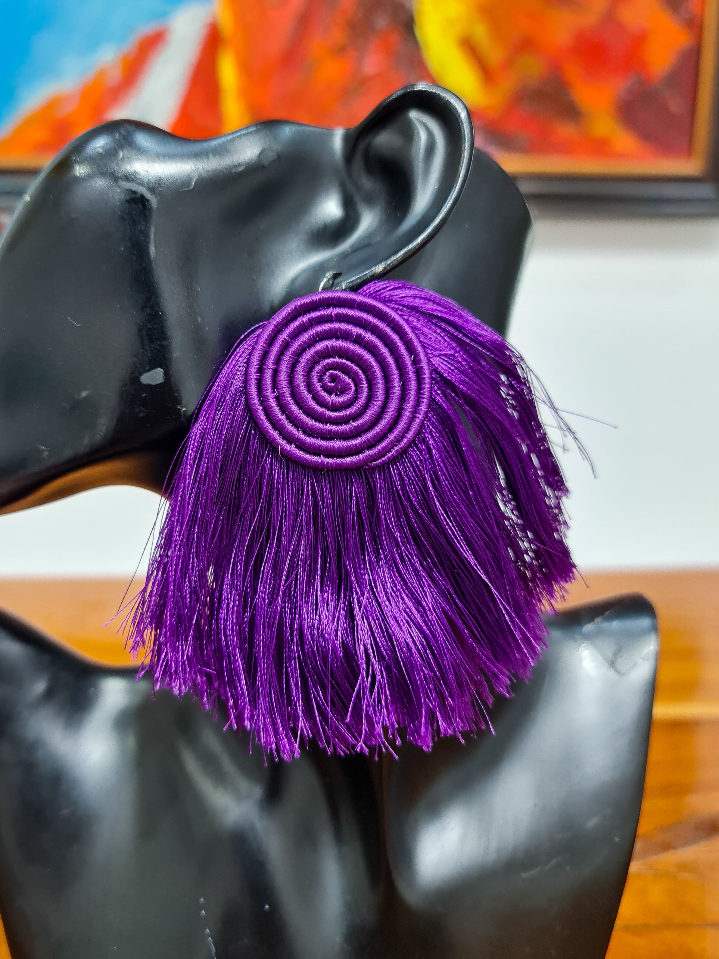 Disc + Flare Rwanda Earrings