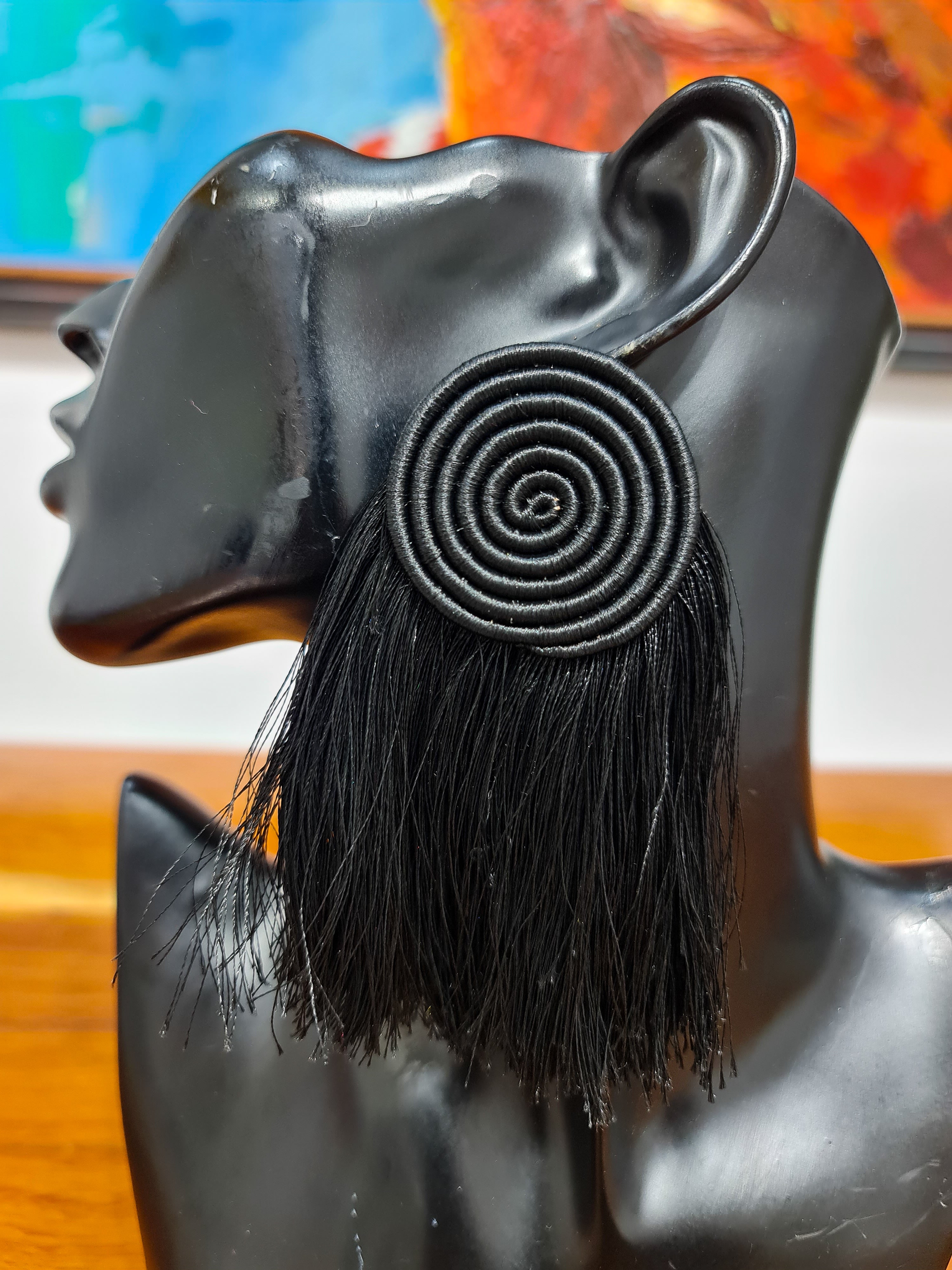 Disc + Flare Rwanda Earrings