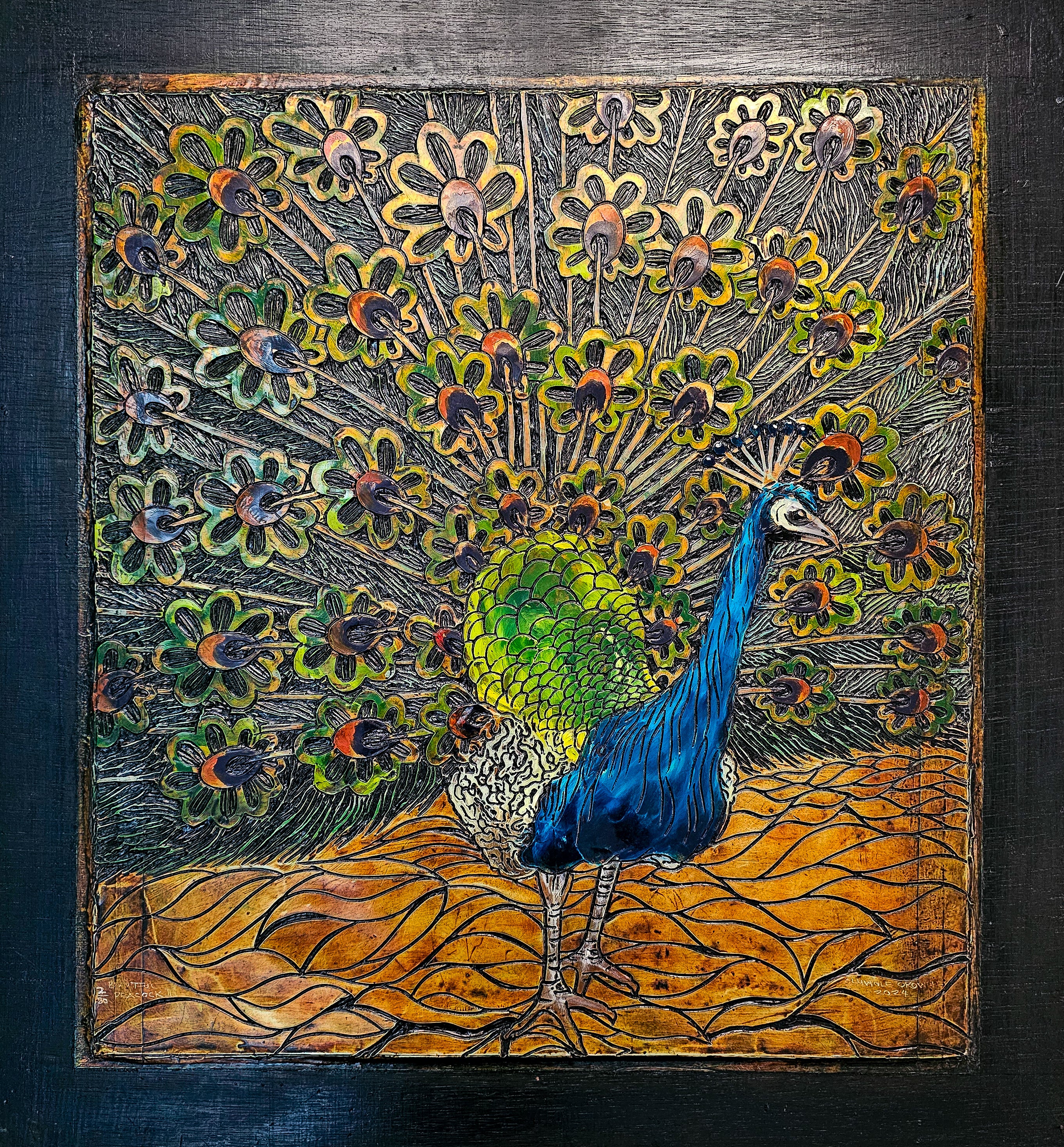 Beautiful Peacock 2024 by Orowole Oluwole