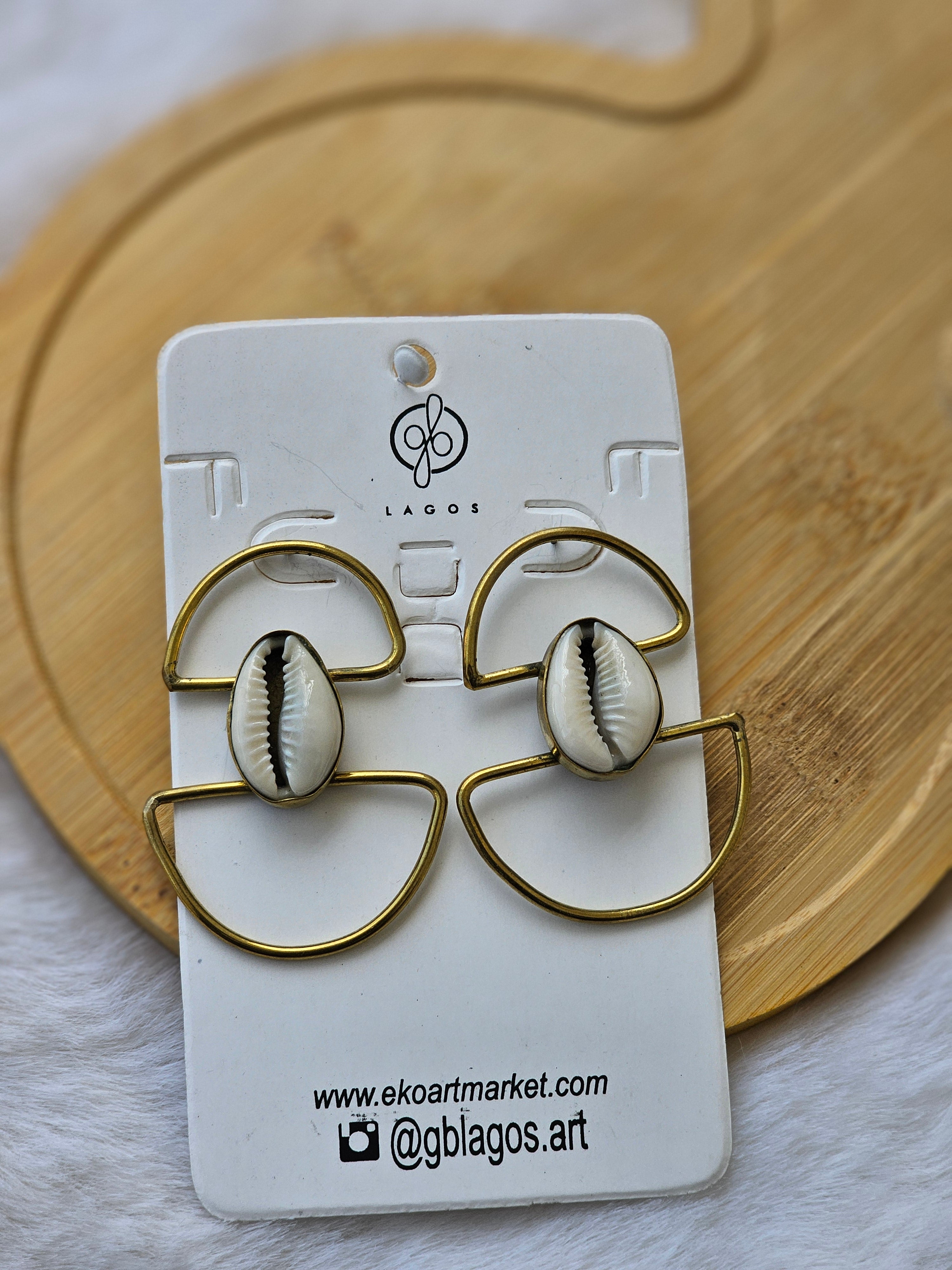 Uni-Cowrie Earrings