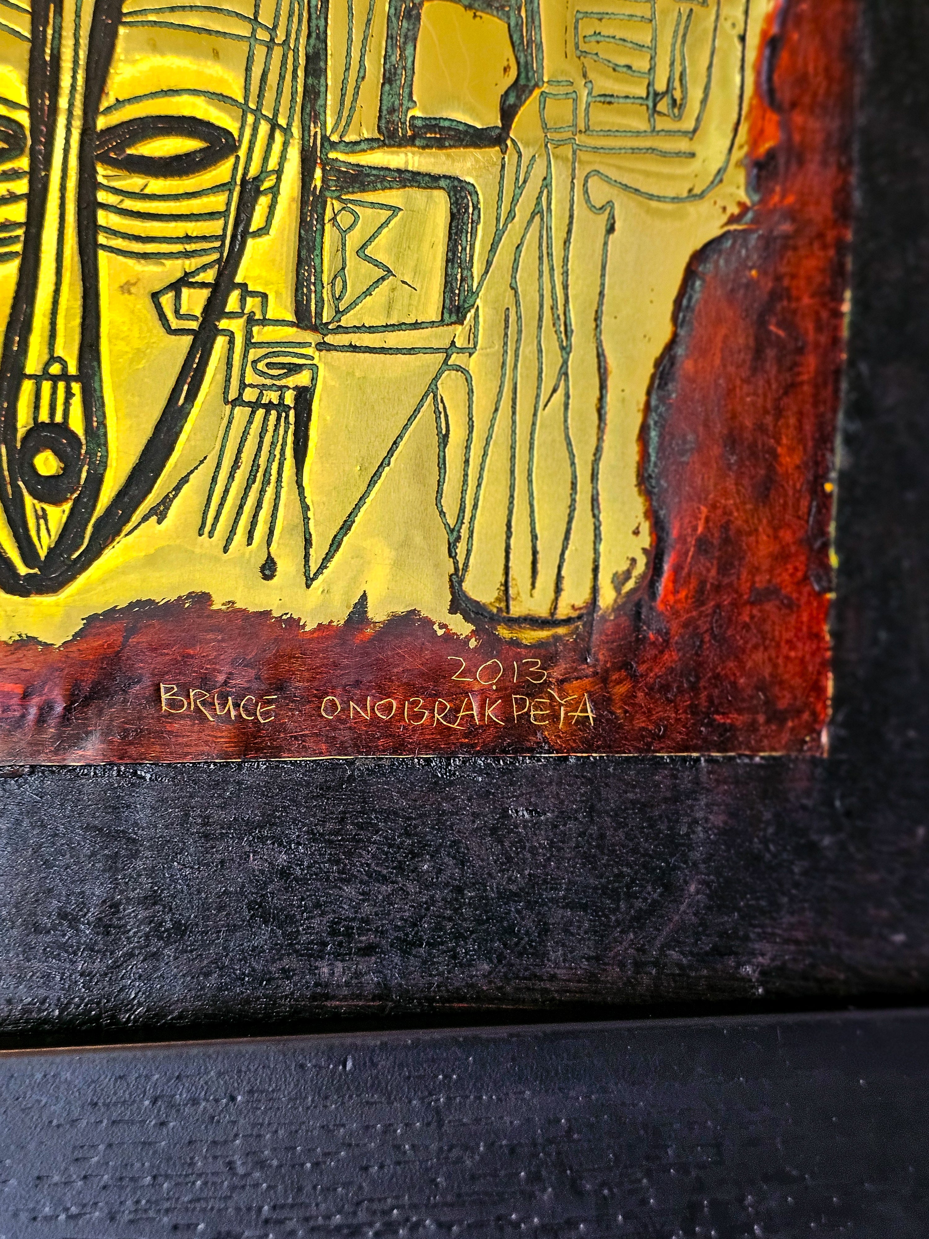 Ukugbe (Unity) 2013 by Bruce Onobrakpeya