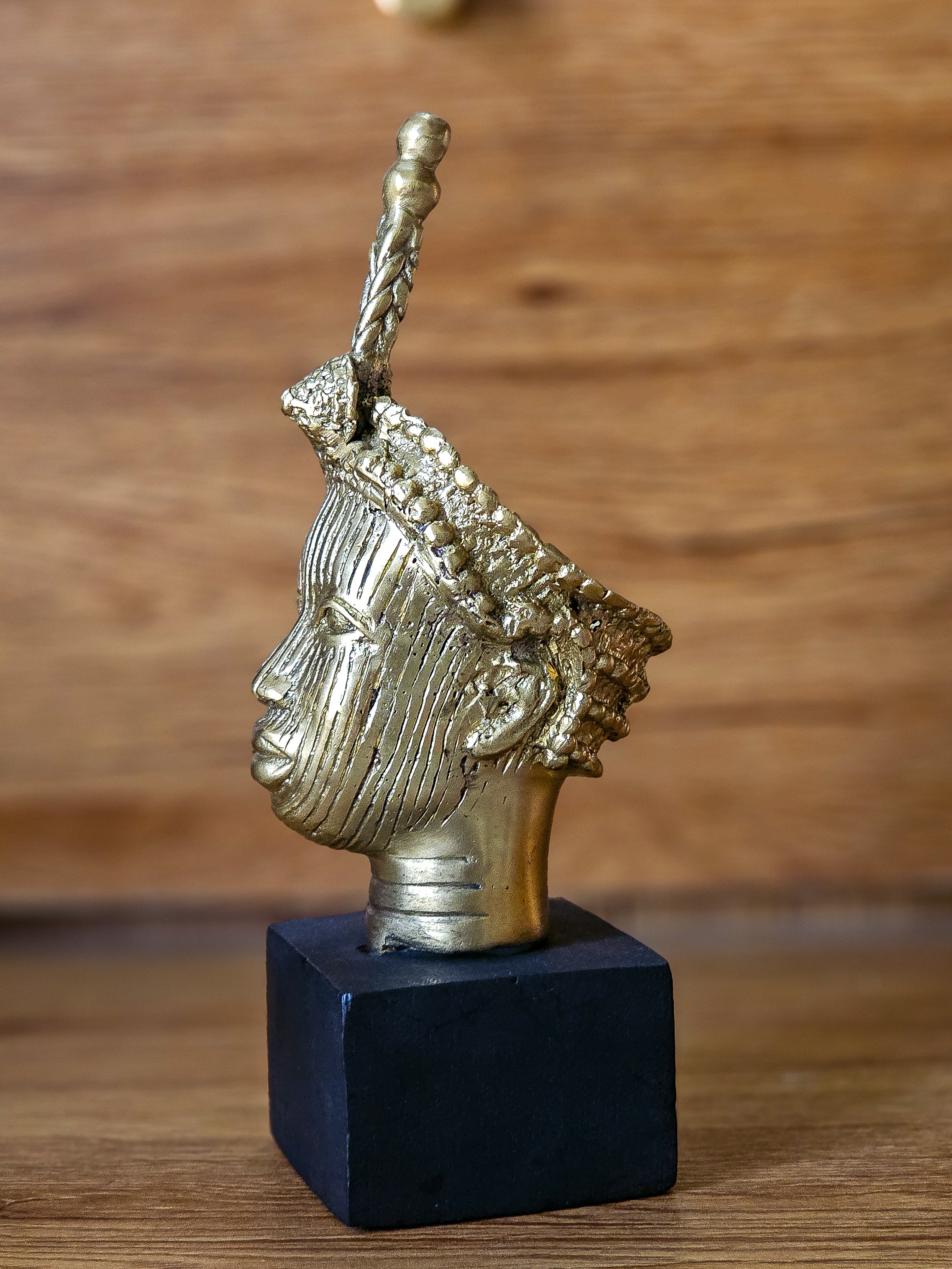 Miniature Ori-Olokun Bronze Head