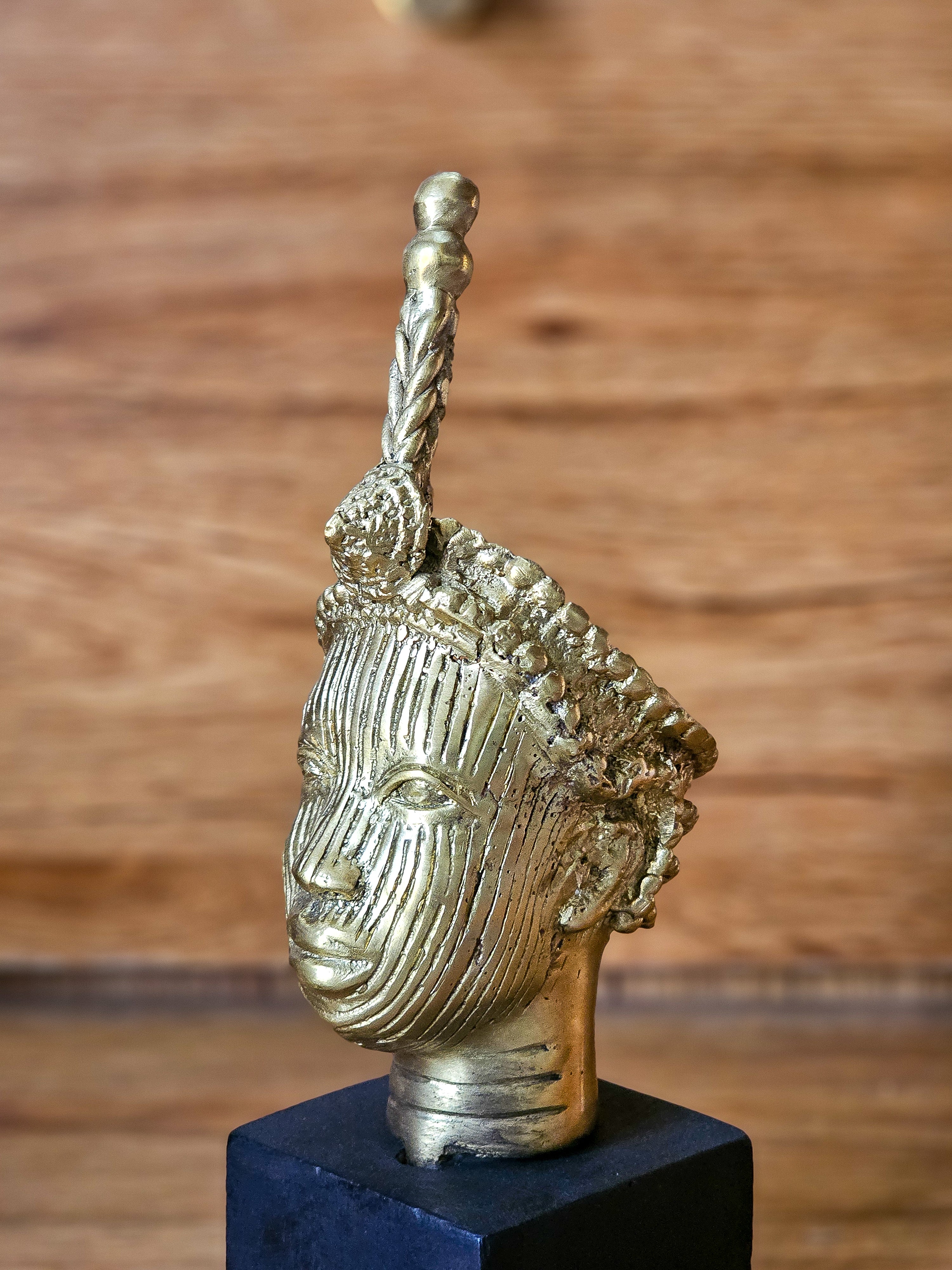 Miniature Ori-Olokun Bronze Head