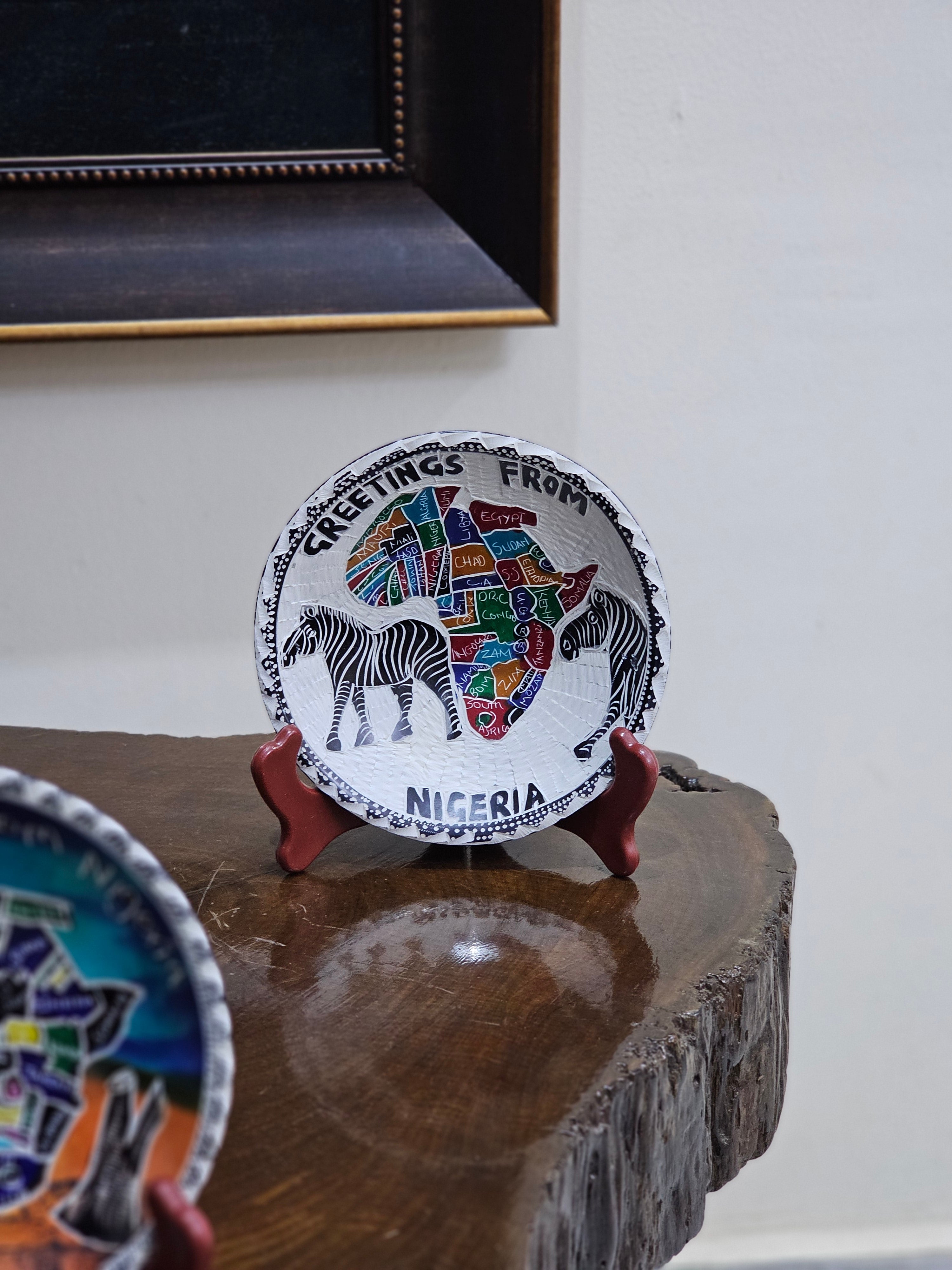 6" Greetings from Nigeria Dish