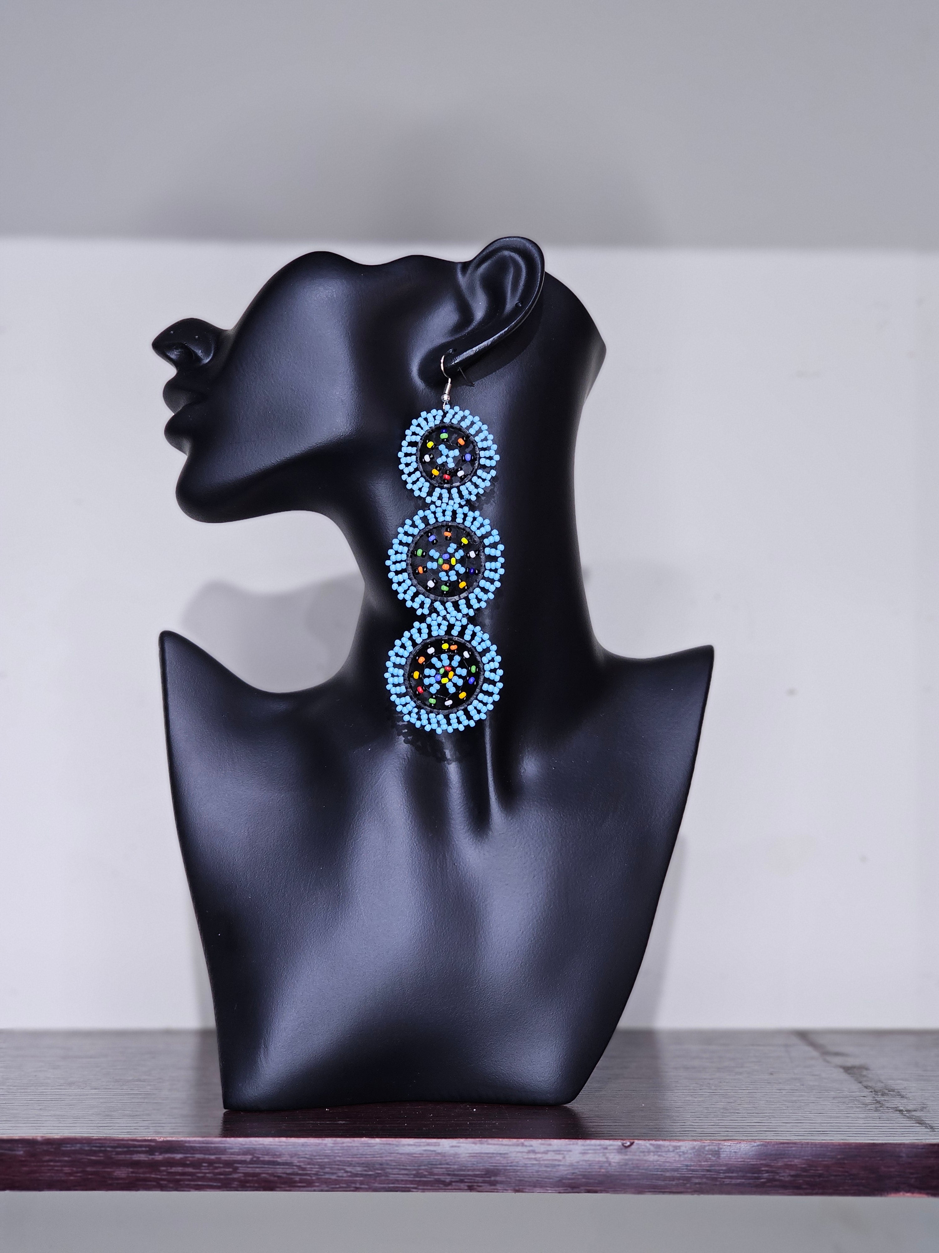 Trio Maasai Round Earrings