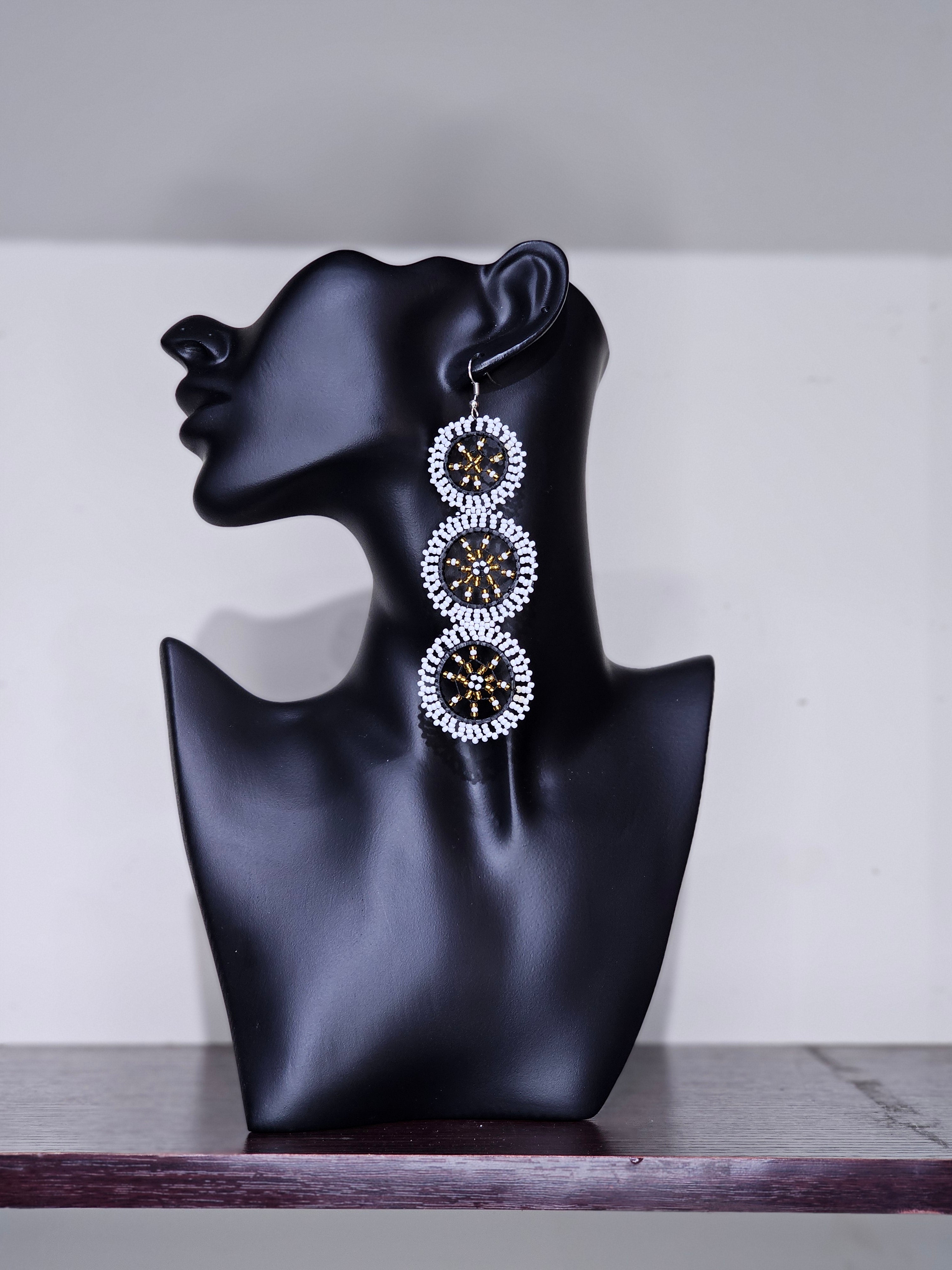Trio Maasai Round Earrings