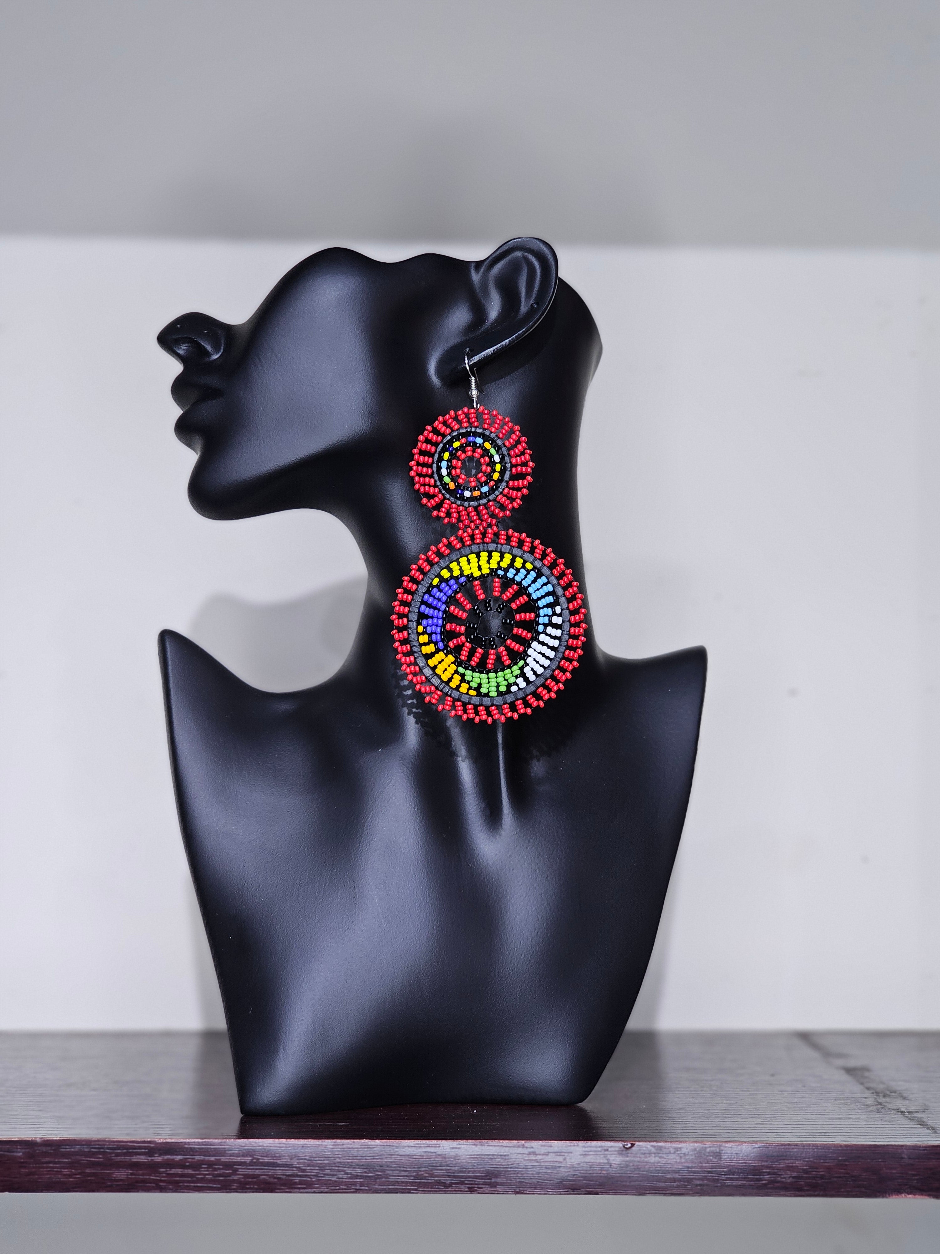 Dou Maasai Round Earrings