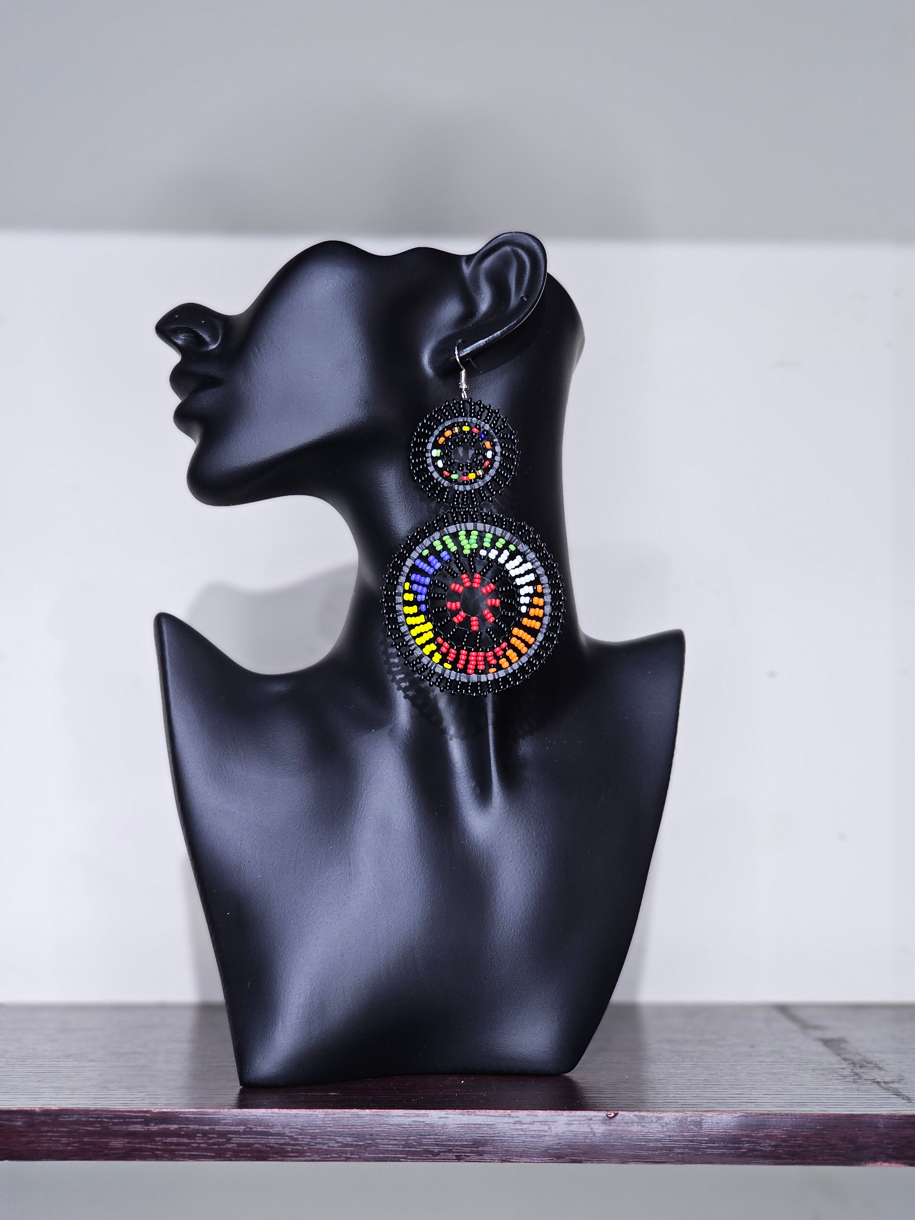 Dou Maasai Round Earrings