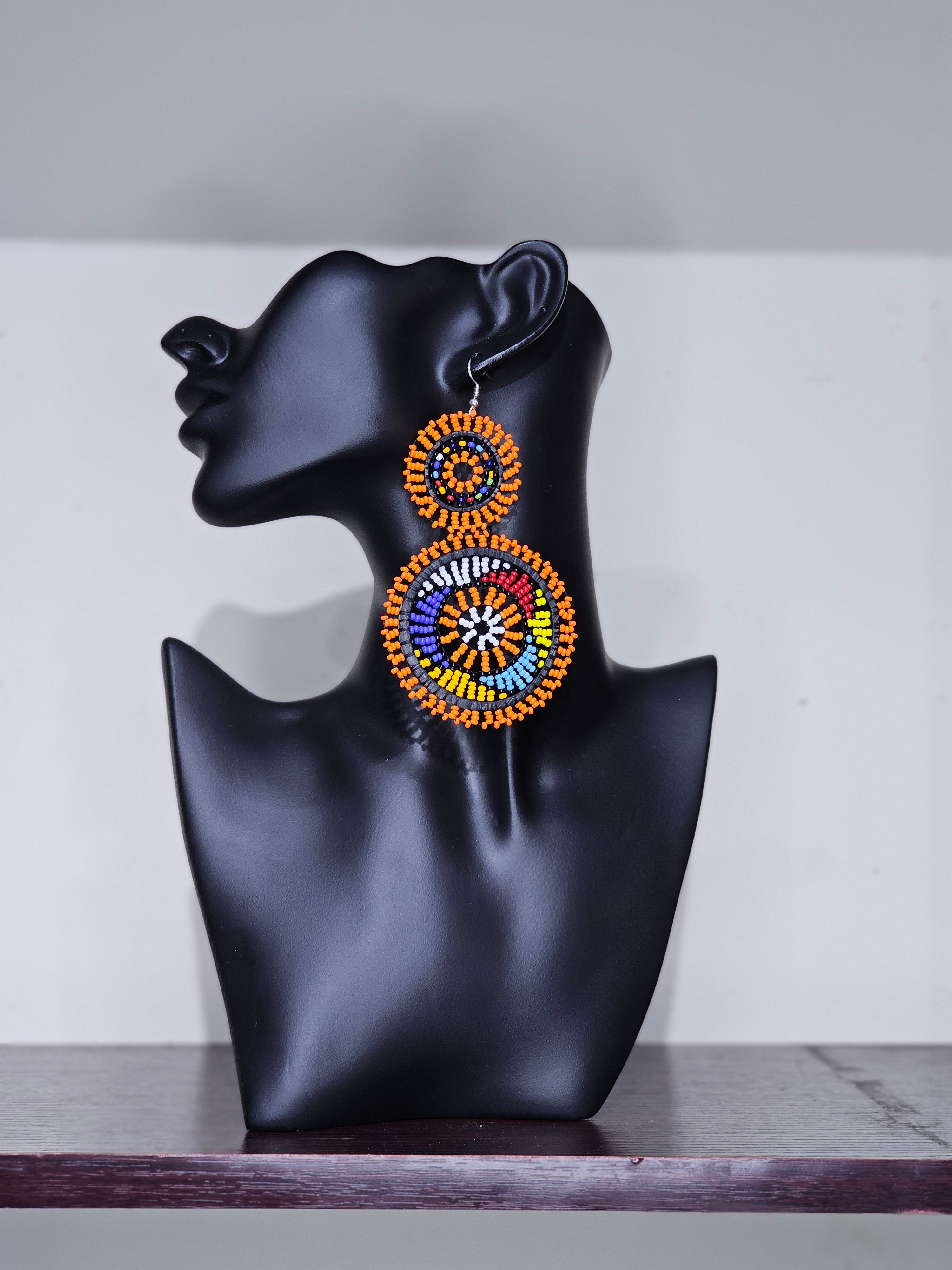 Dou Maasai Round Earrings