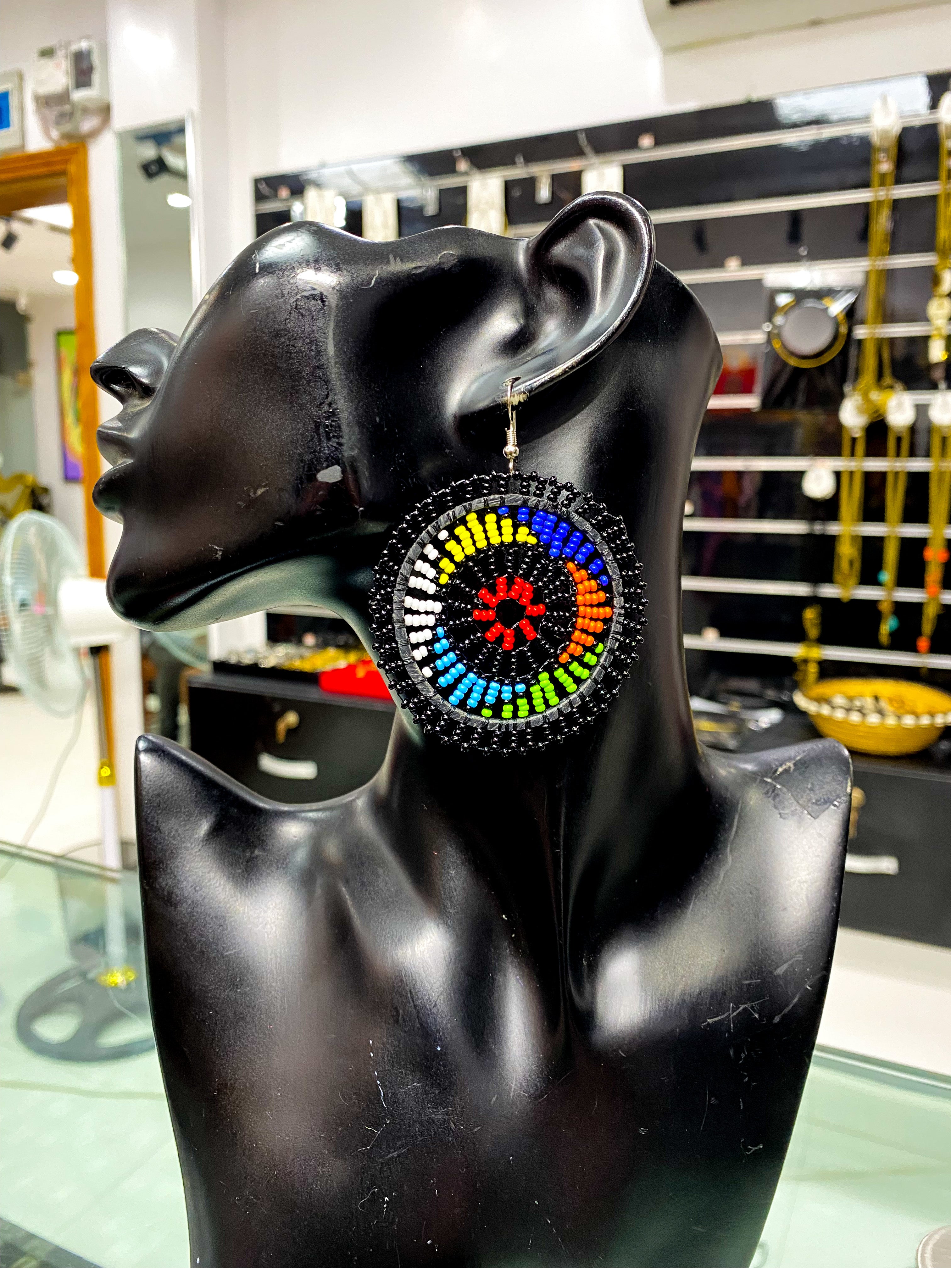Maasai Round Earrings