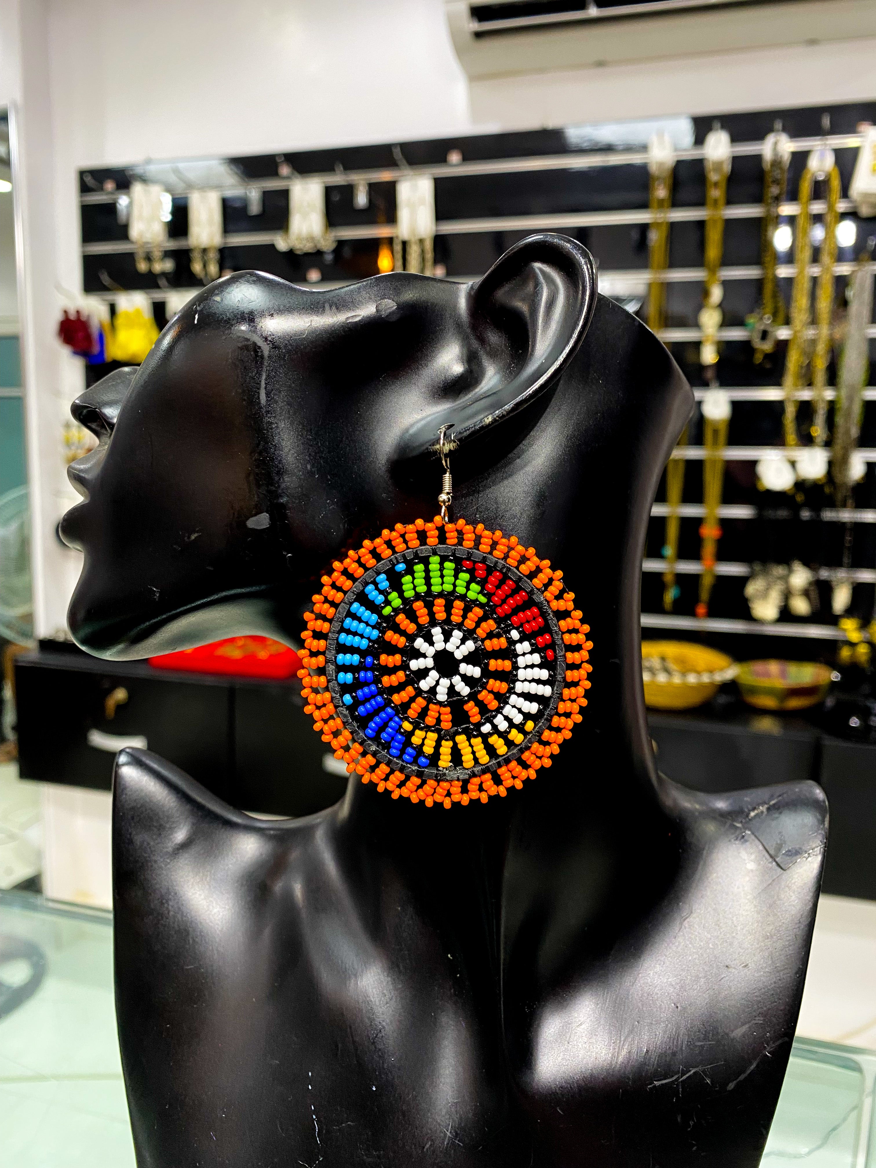 Maasai Round Earrings