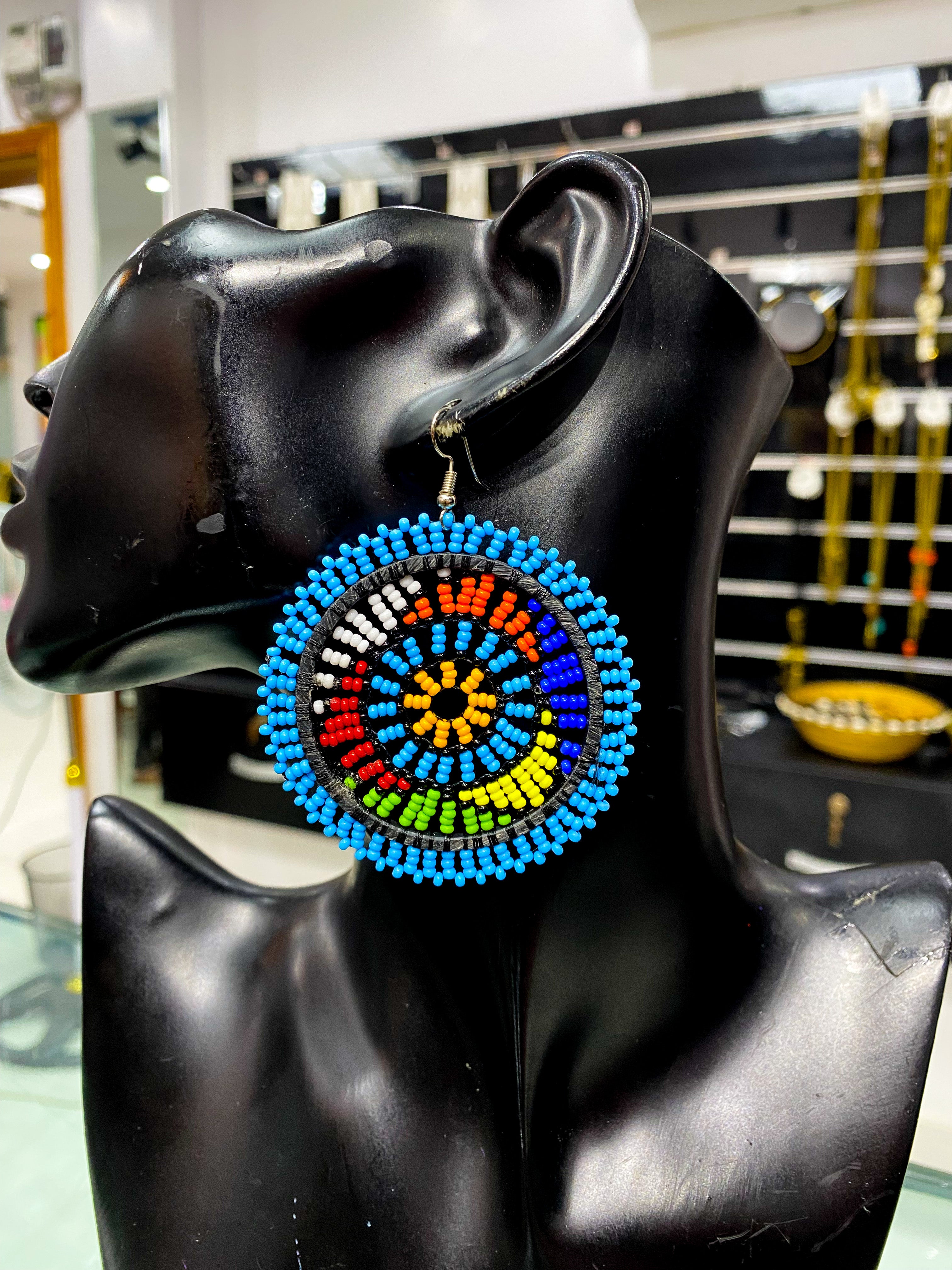Maasai Round Earrings