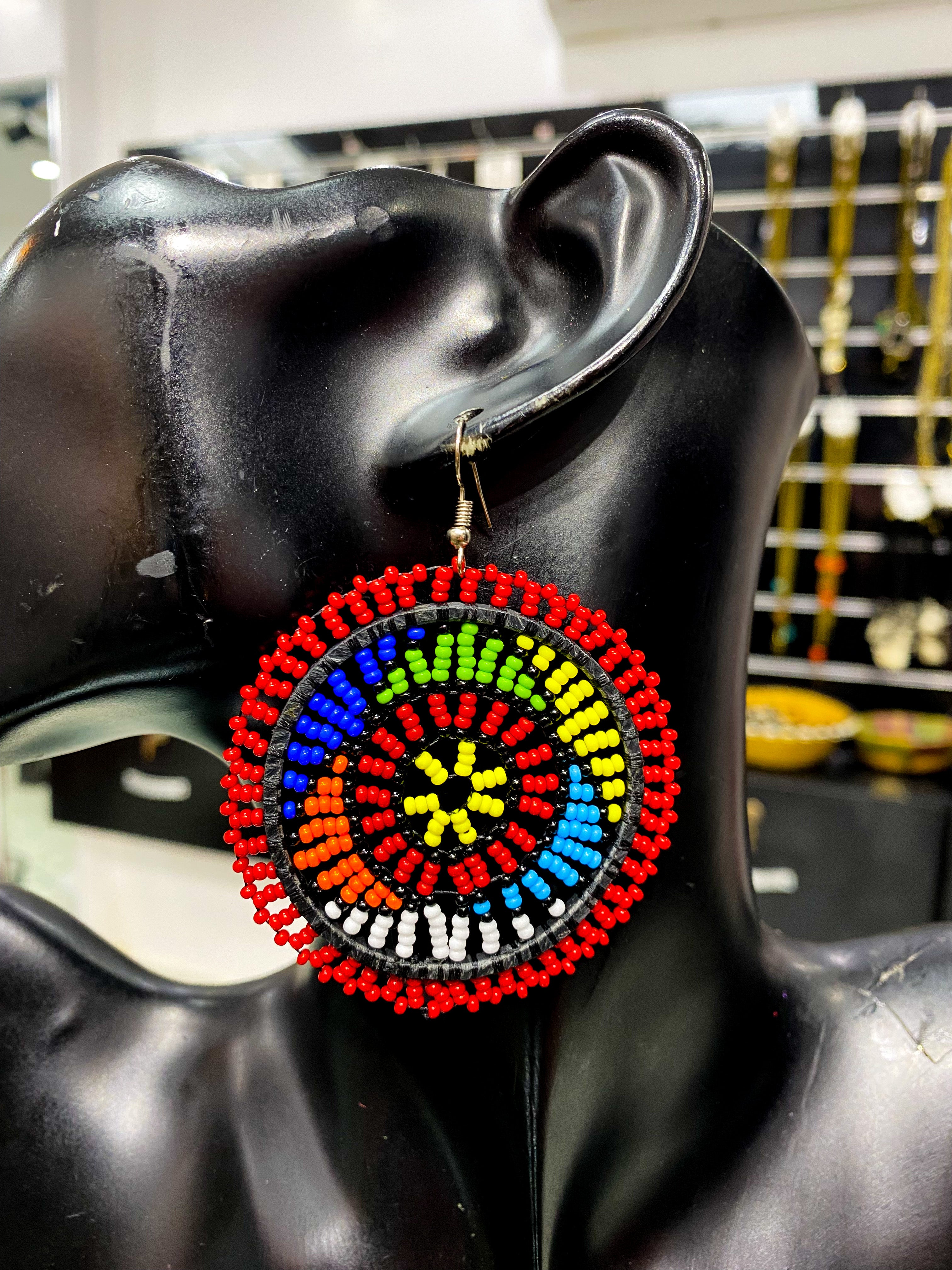 Maasai Round Earrings