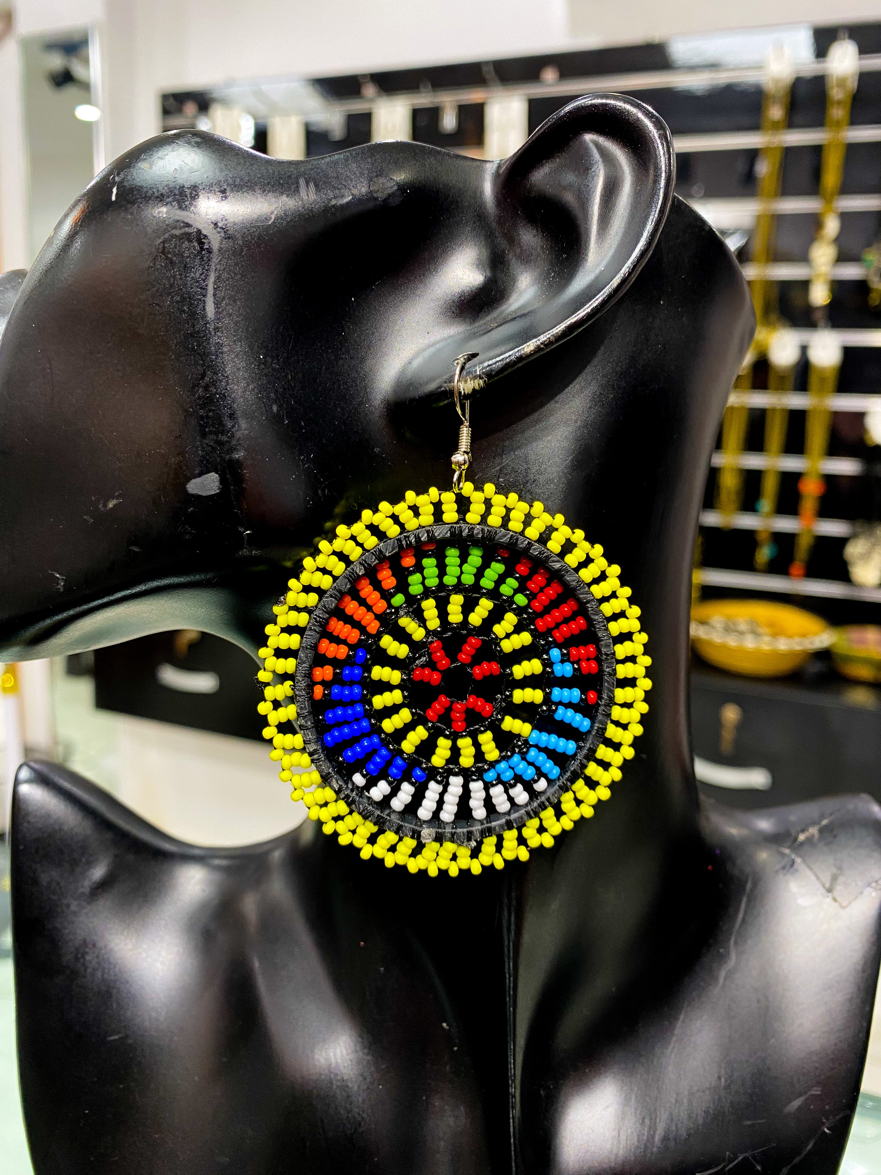 Maasai Round Earrings