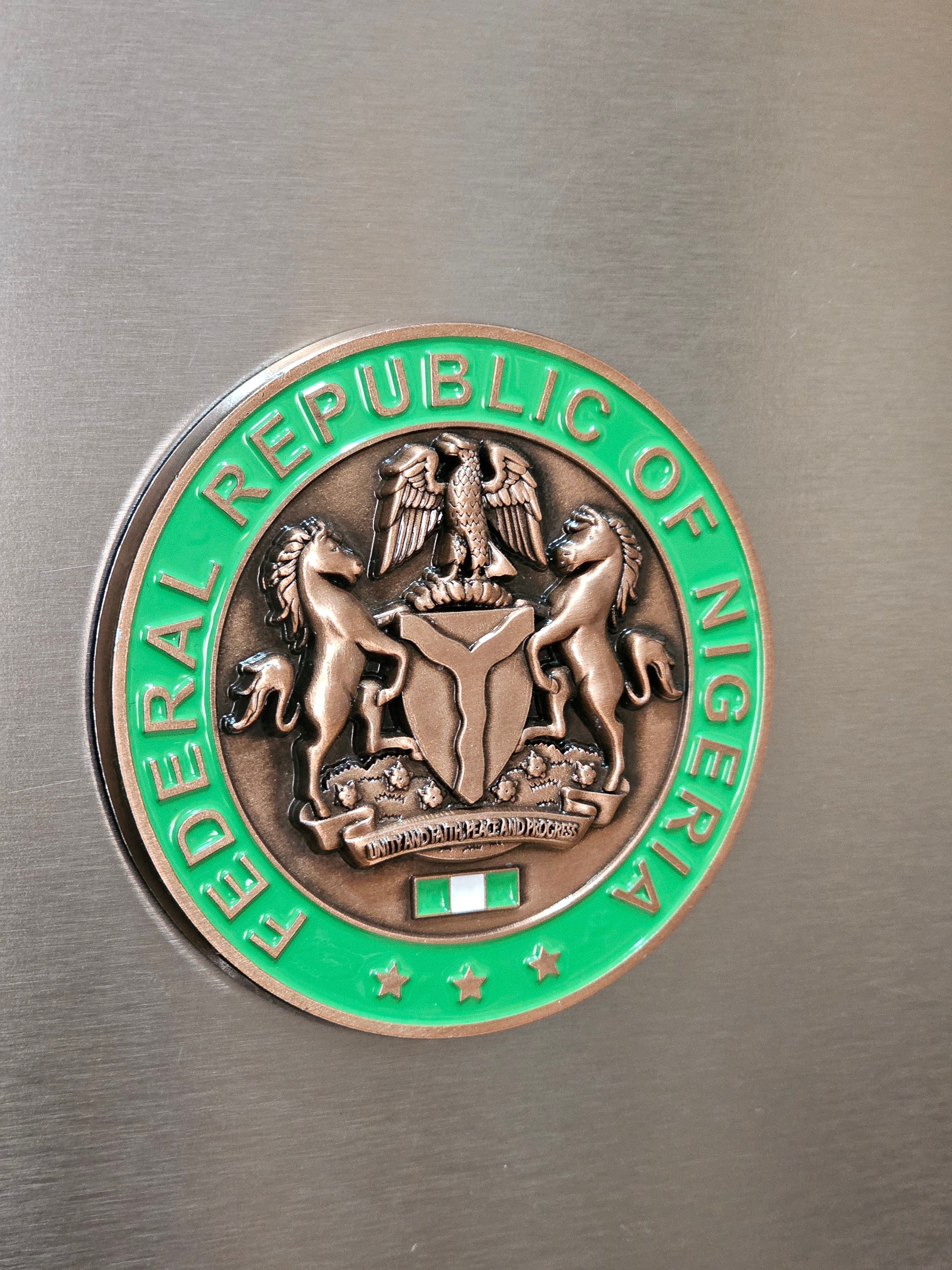 Nigerian Coat of Arm Fridge Magnets