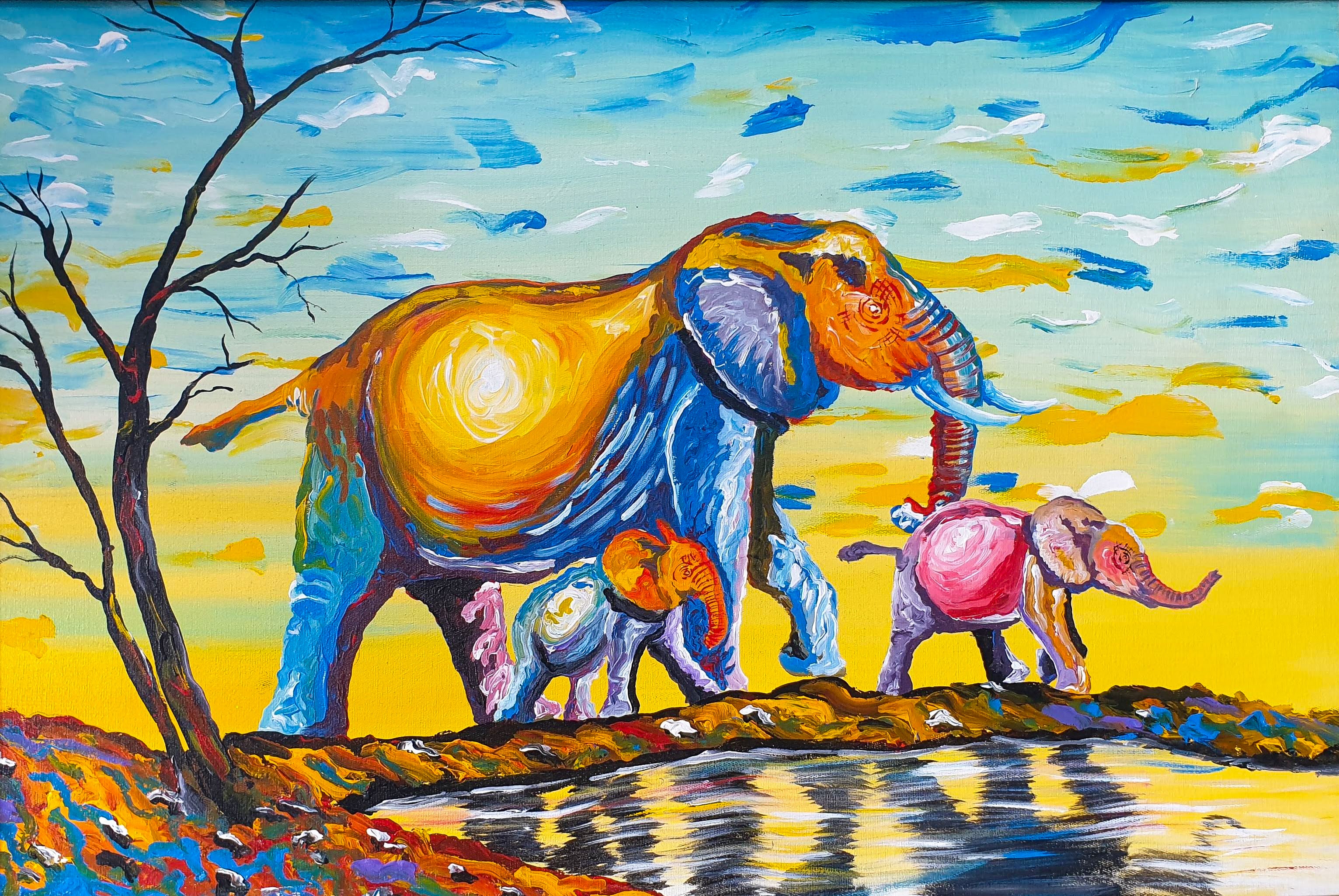 Elephant Fam by Maurice Ace