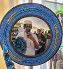 Shoreline Tone Beaded Mirror
