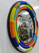 Multicolored Tube Beeded Mirror