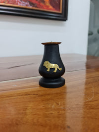 Wood x Brass Candle-Stands