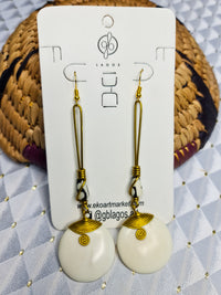 Bone Pendulum Earrings