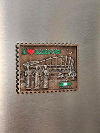 I love Lagos Stamp Fridge Magnets