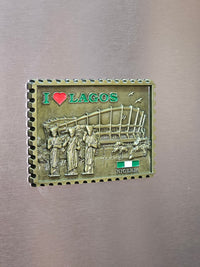 I love Lagos Stamp Fridge Magnets