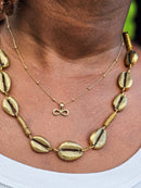 Brass Cowrie Necklace
