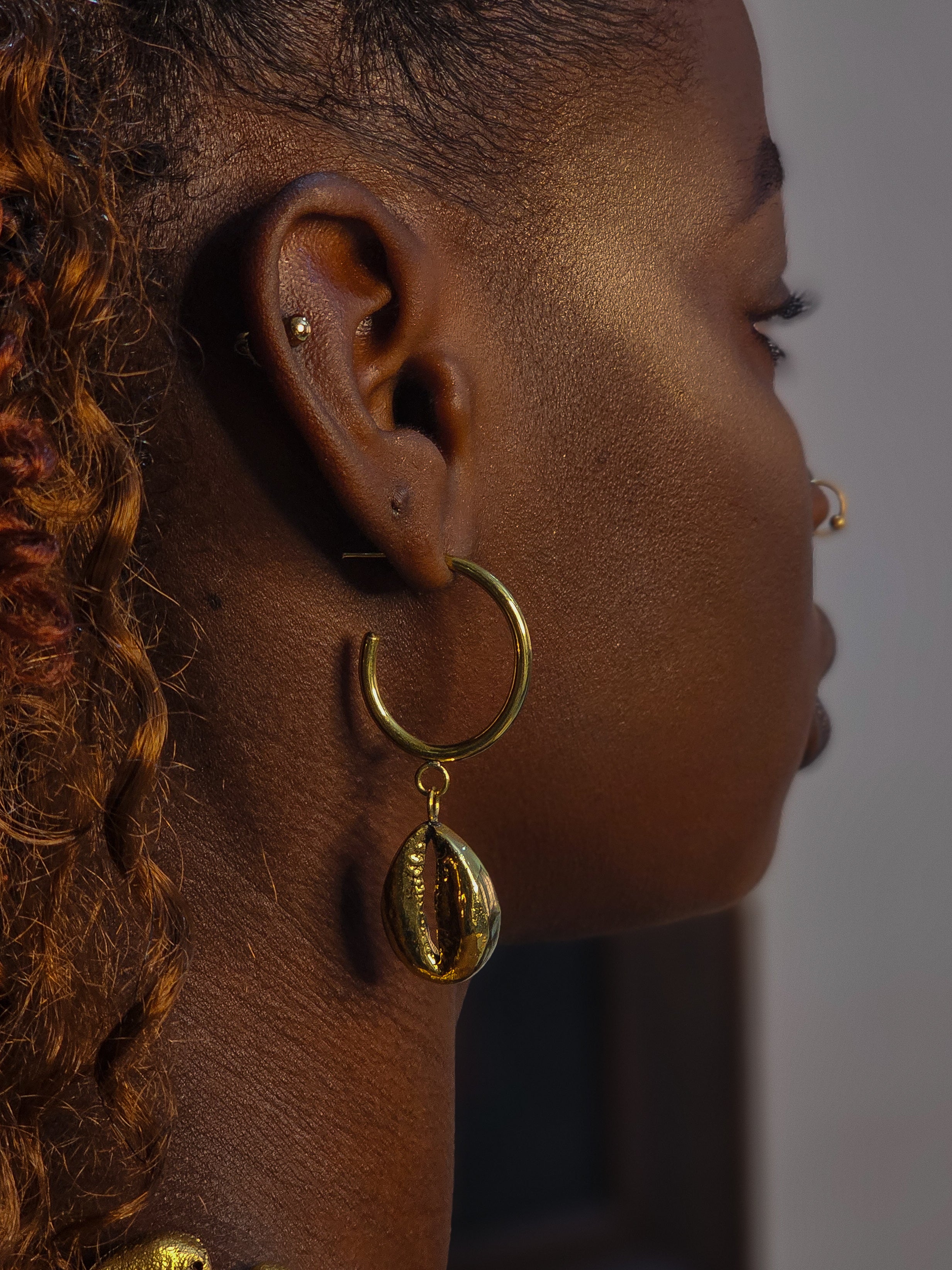 Casted Cowrie Earrings