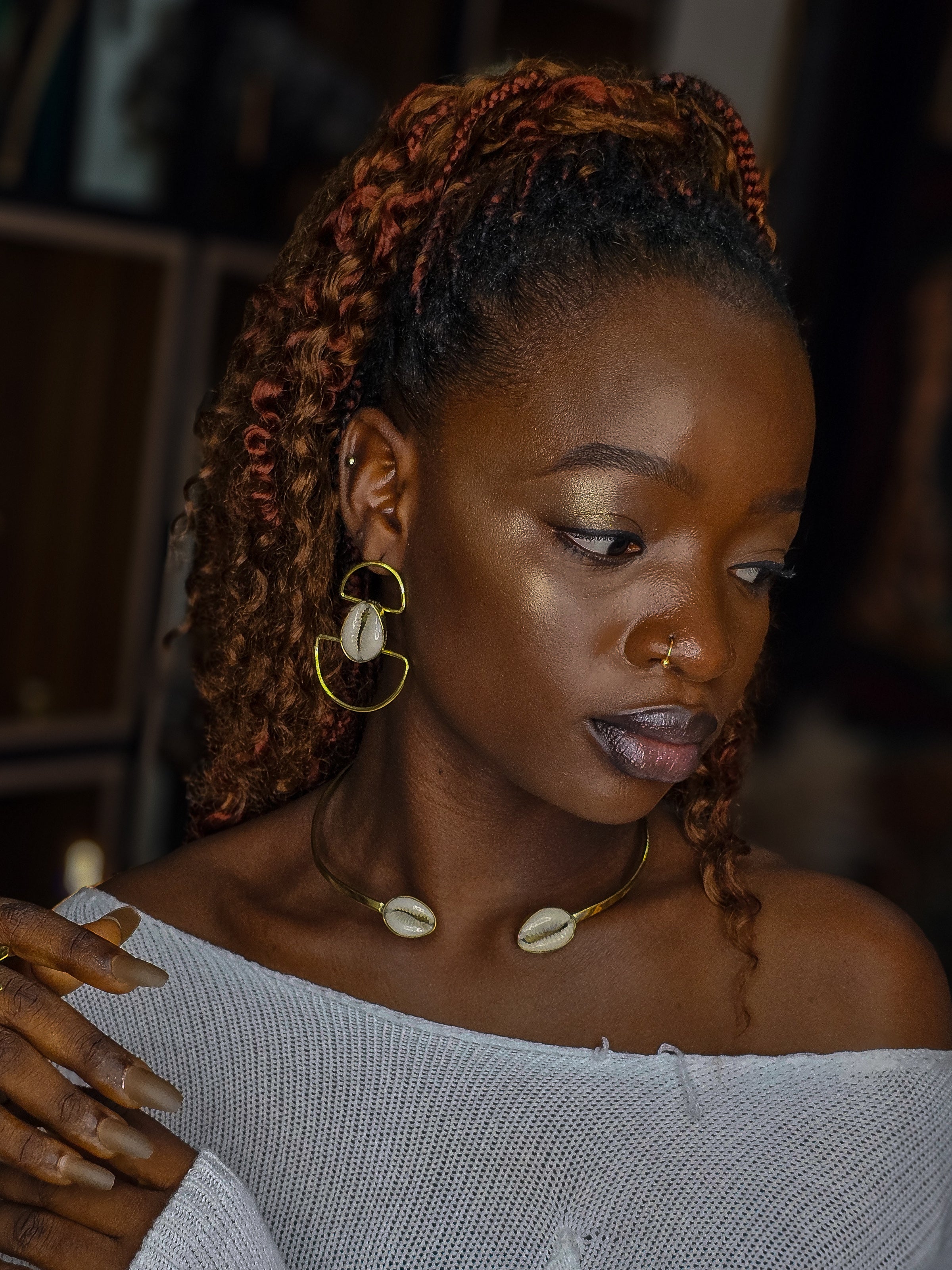Uni-Cowrie  Earrings