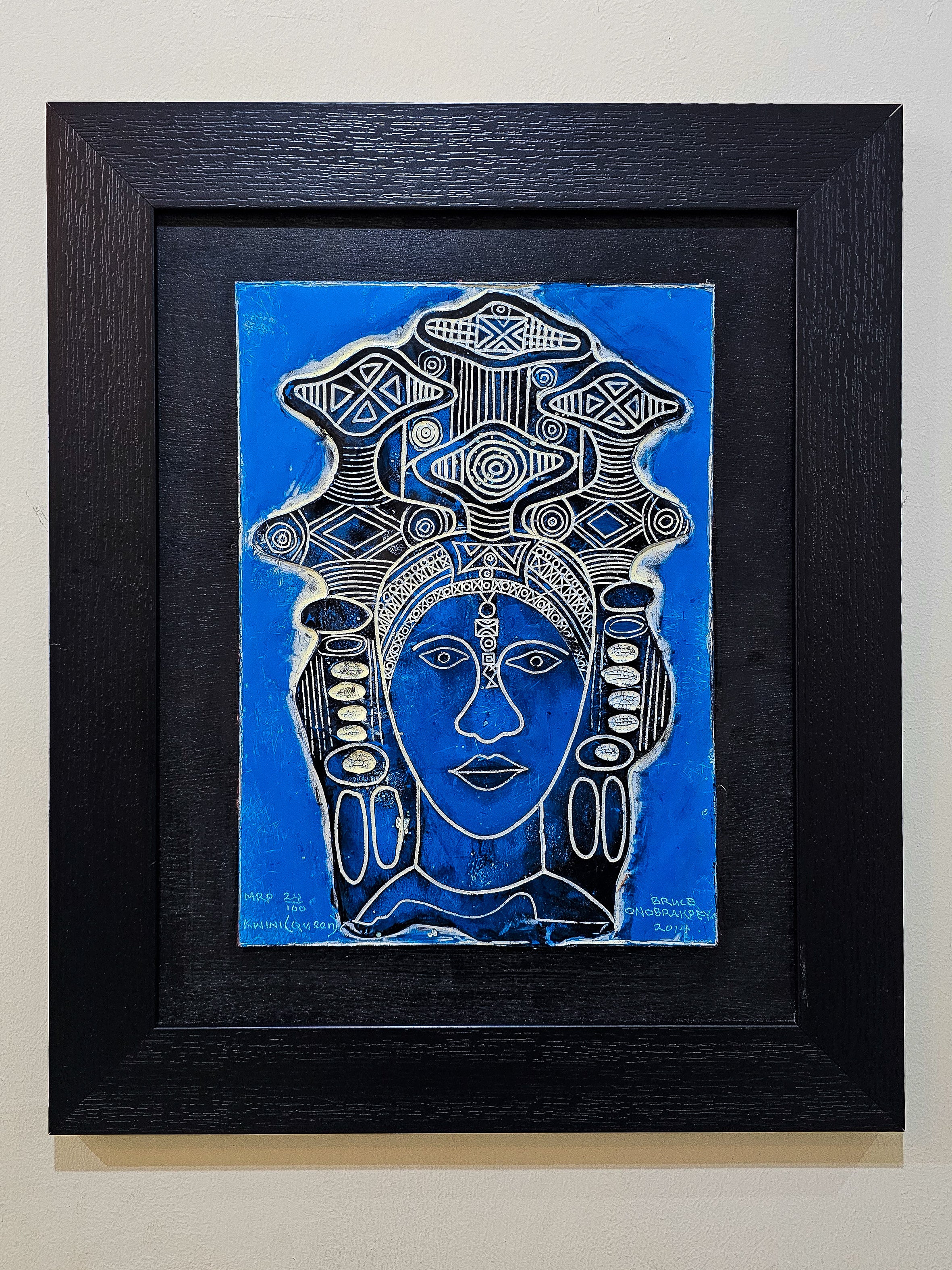 Kuini (Queen) 2014 by Bruce Onobrakpeya