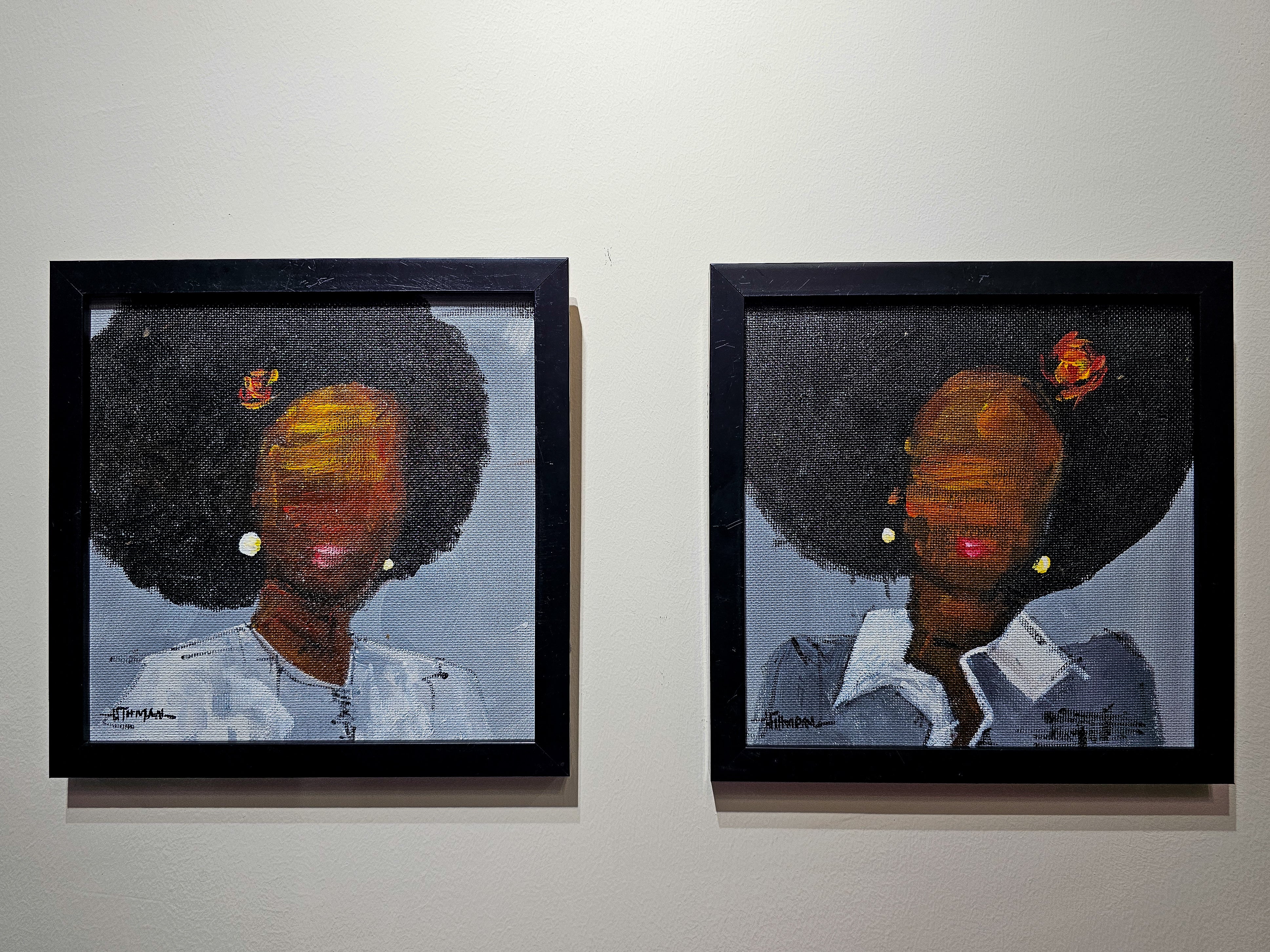 Afro Ladies (Pair) by Wale Uthman, 2024
