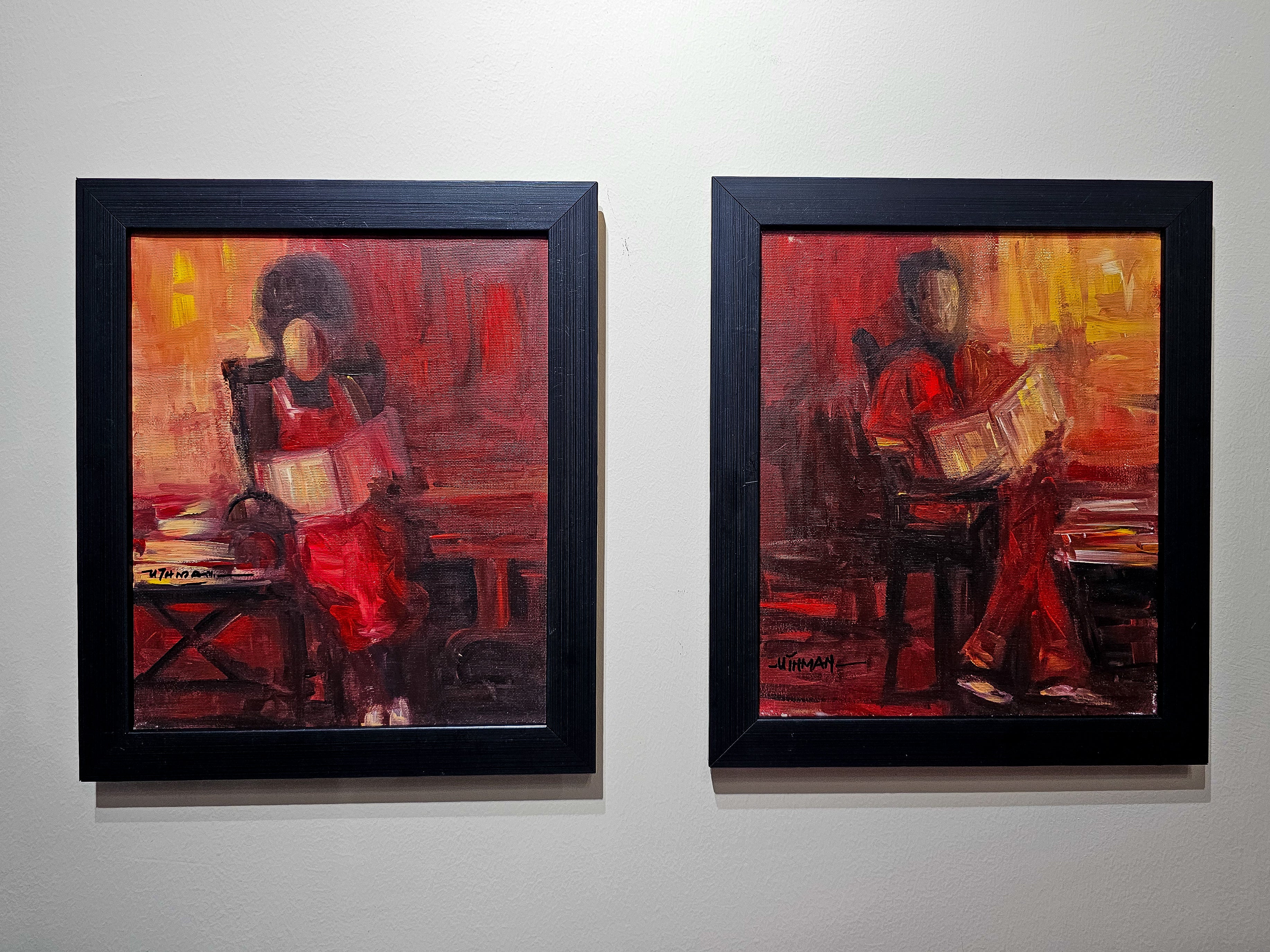 Book Heads (Pair) by Wale Uthman, 2024