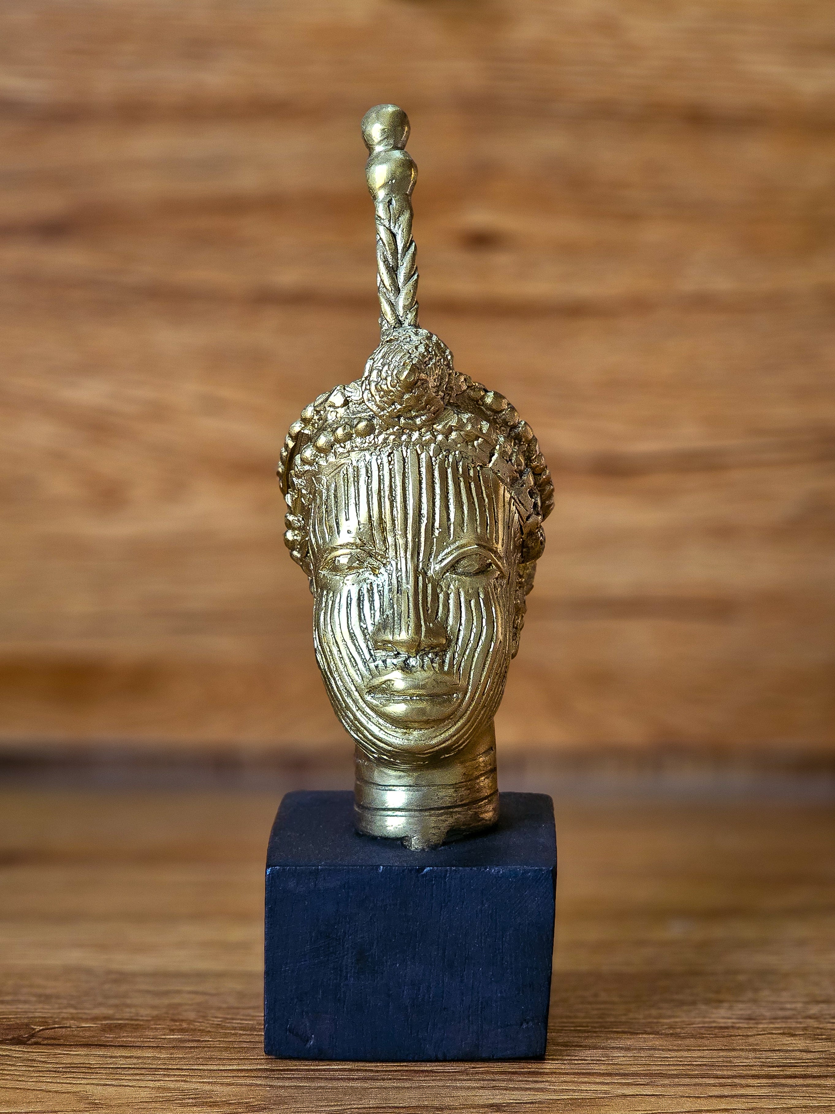 Miniature Ori-Olokun Bronze Head