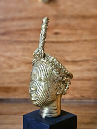Miniature Ori-Olokun Bronze Head