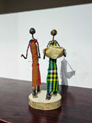 Banana Fibre Couple Statuette
