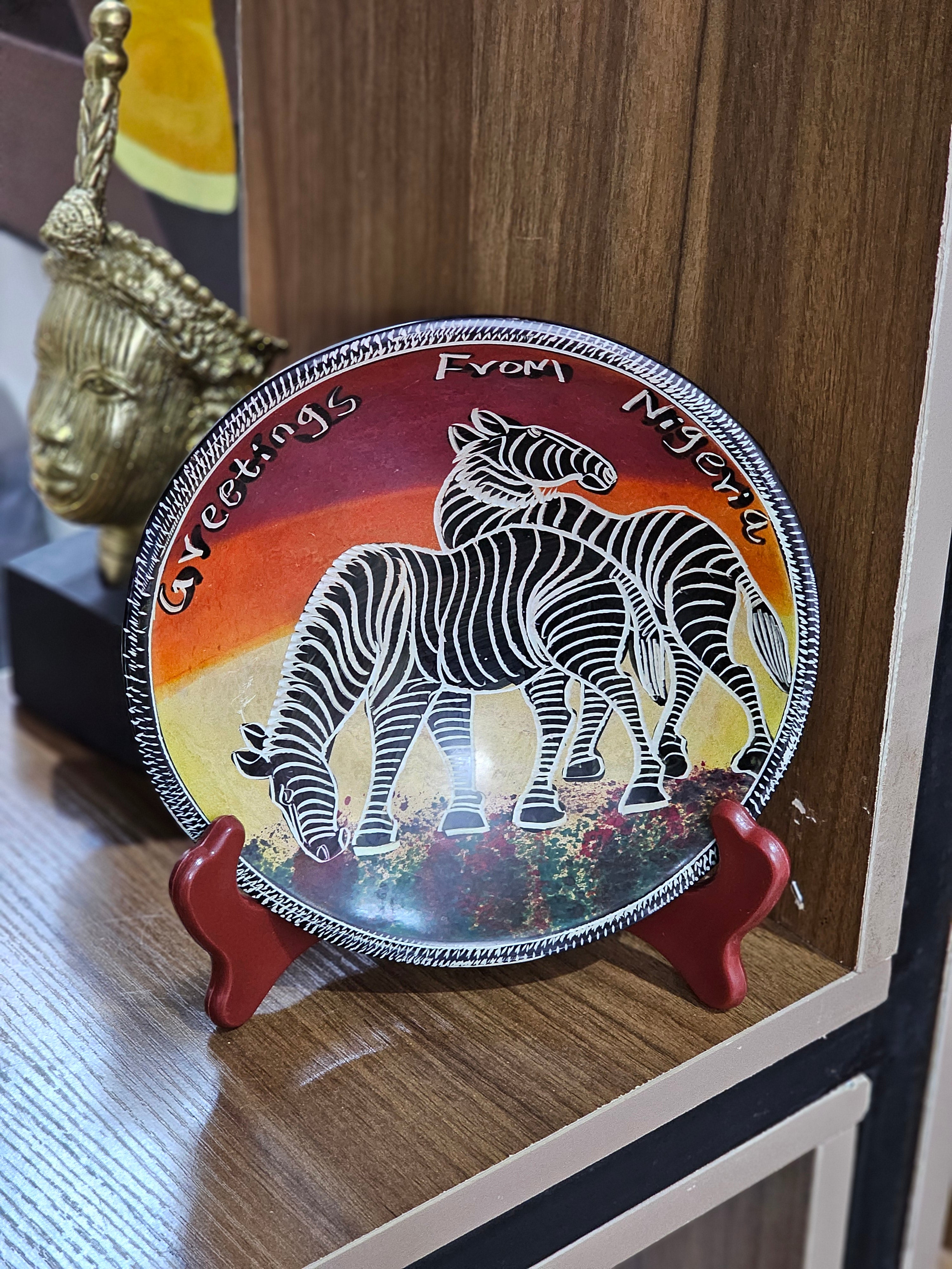 6" Greetings from Nigeria Dish