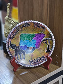6" Greetings from Nigeria Dish