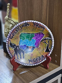 6" Greetings from Nigeria Dish