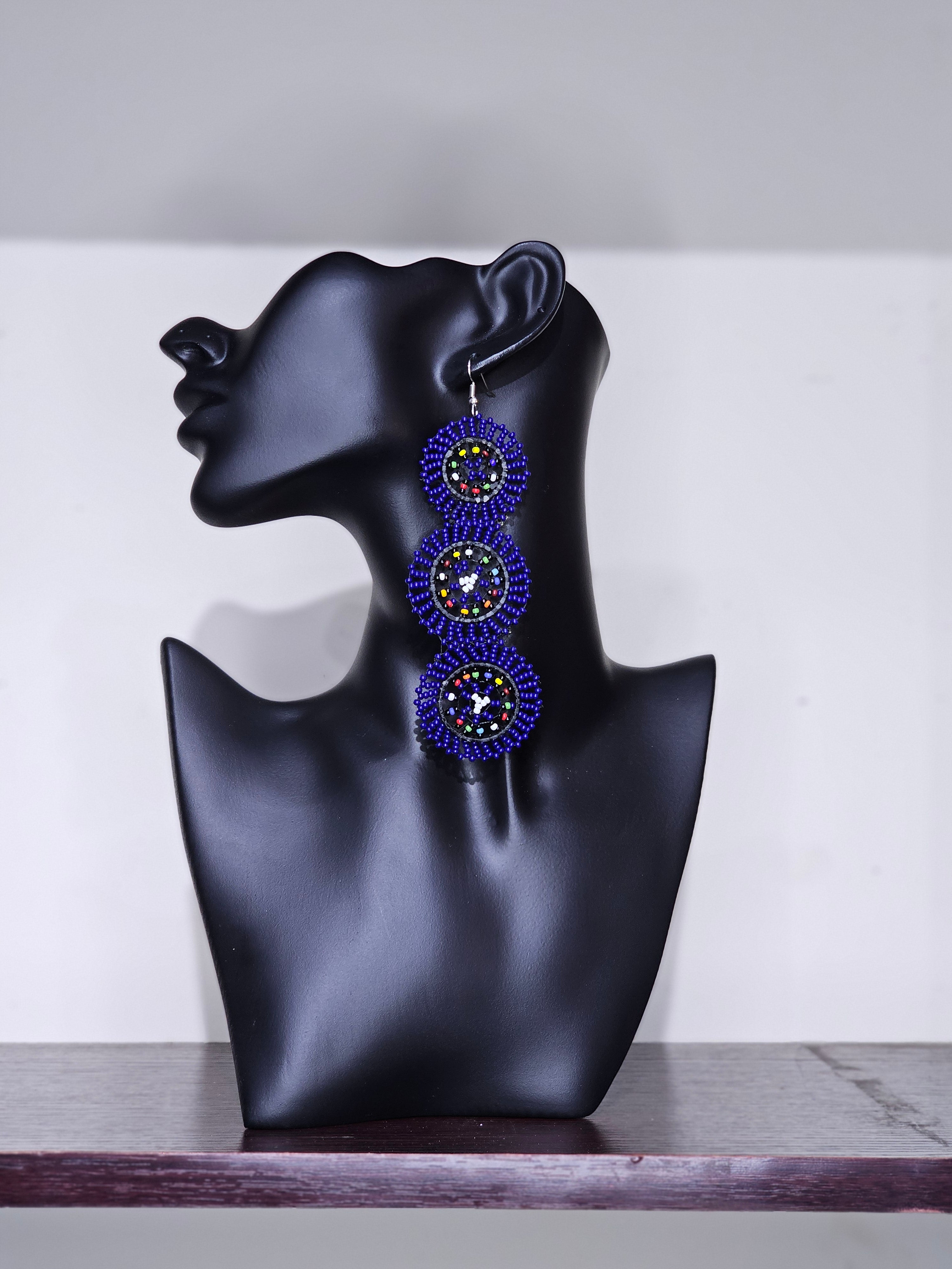 Trio Maasai Round Earrings