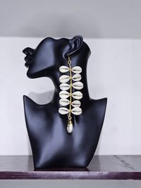 Cowrie Track Earrings