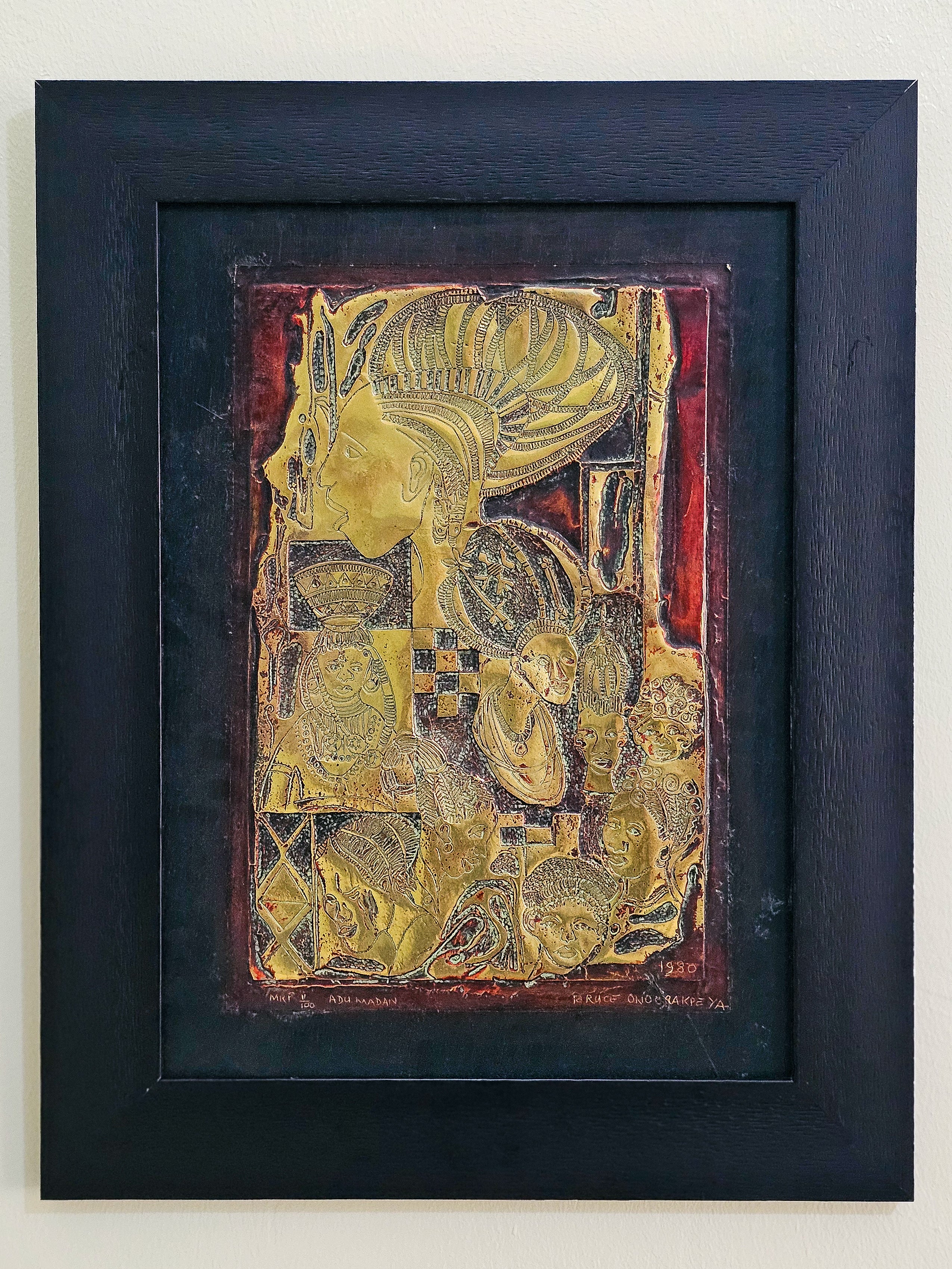 Adunmadan 1980 by Bruce Onobrakpeya