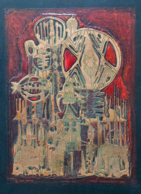 Aro Ọsomọ 1974 by Bruce Onobrakpeya