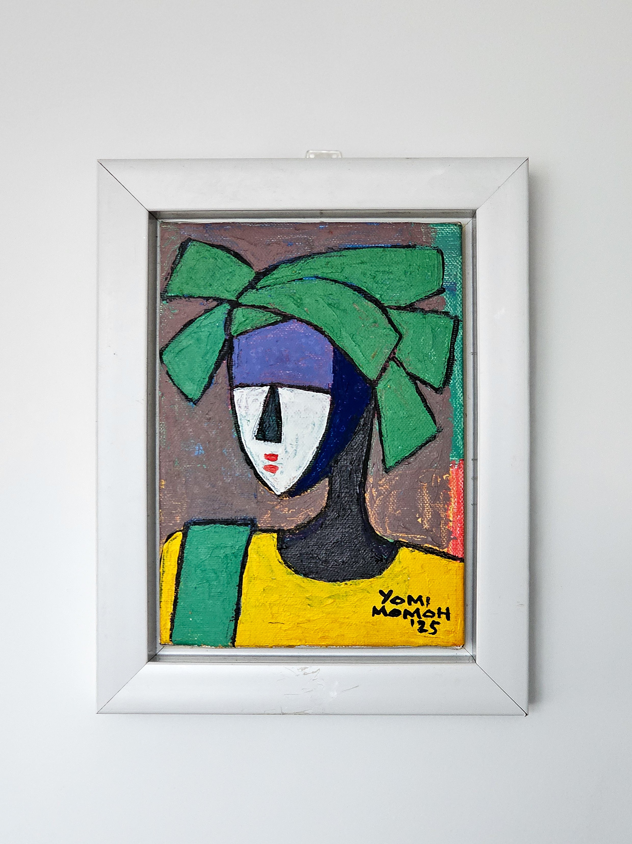 Green Gele by Yomi Momoh