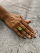 Glass Pebble Rings
