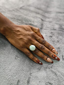 Glass Pebble Rings