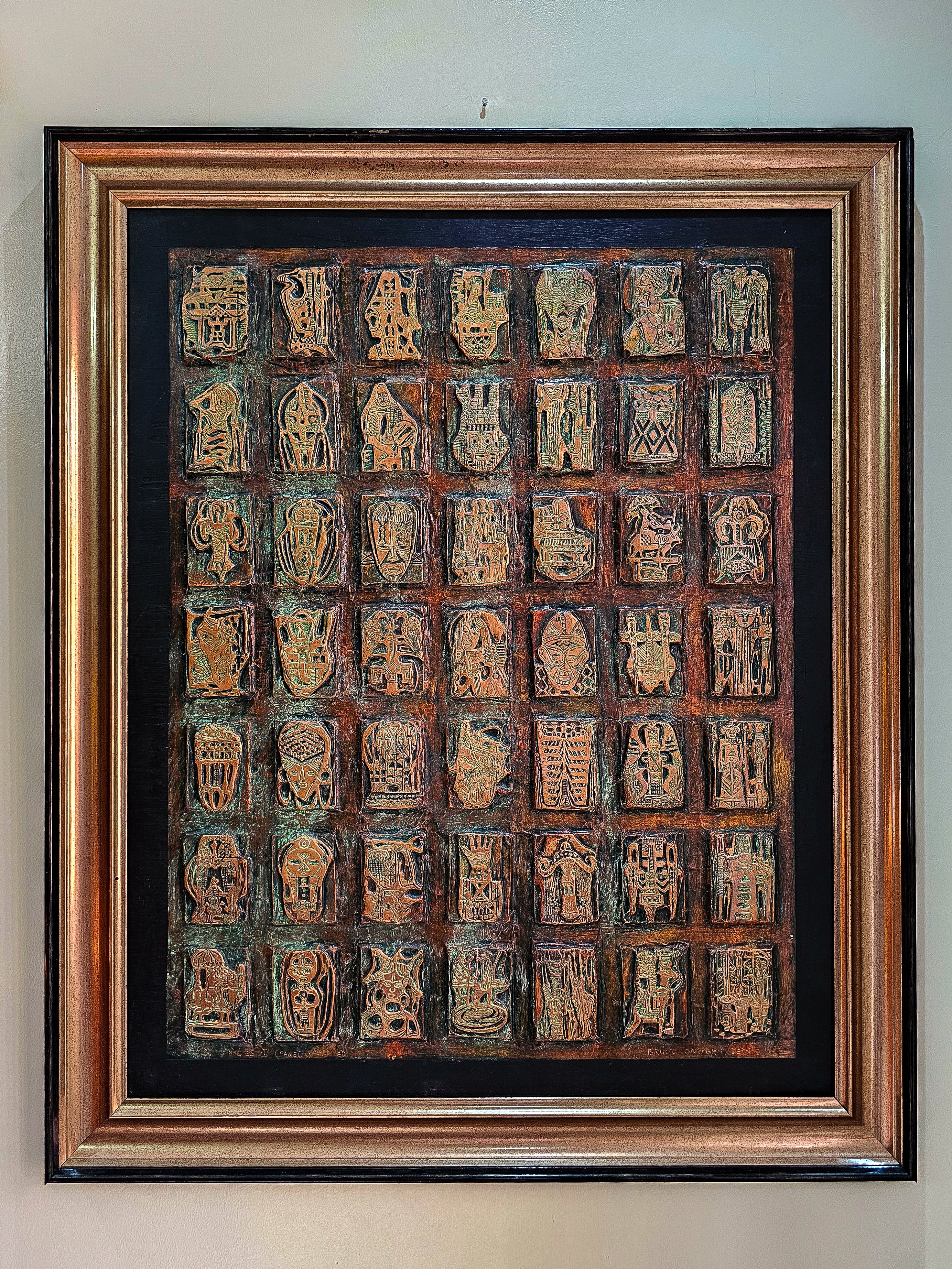 Images I  by Bruce Onobrakpeya 1990