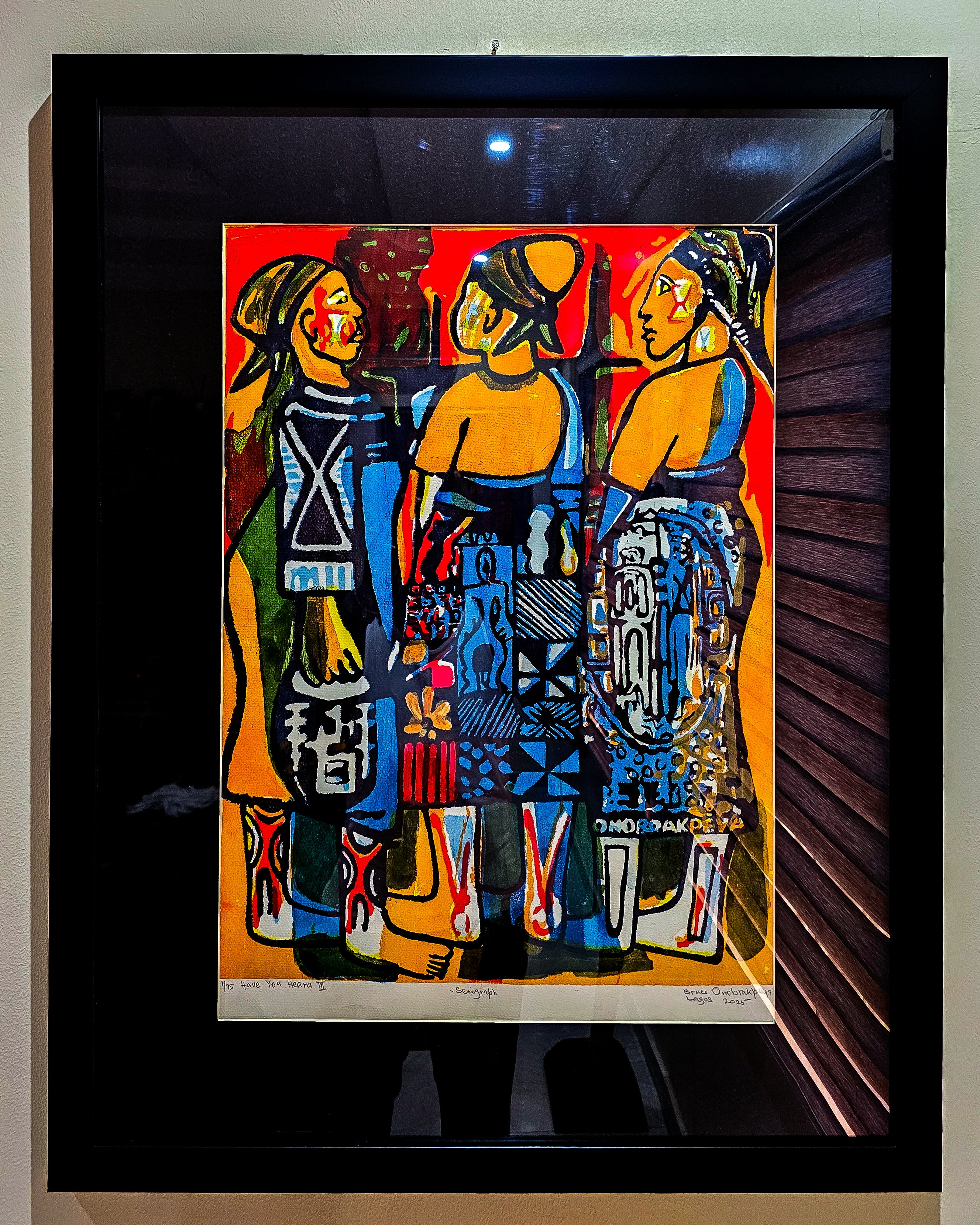Have you heard III by Bruce Onobrakpeya, 2025
